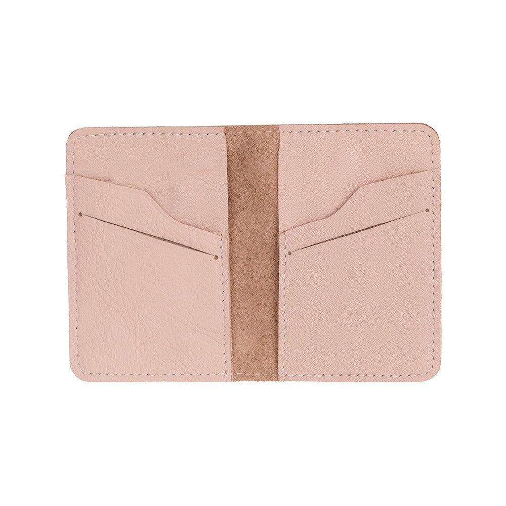 Enrico Hakiki Deri, El Yapımı, Kartlık, 6 Adet kart bölmeli, Pembe