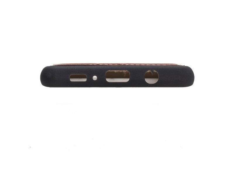 Samsung Galaxy S10 5G Uyumlu Deri Arka Kapak Foncaze G2 Kahve
