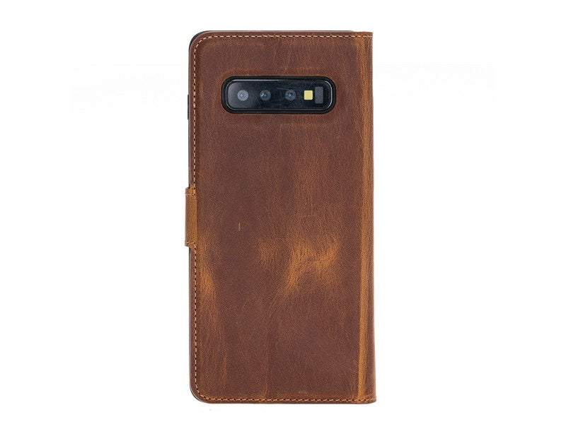 Samsung Galaxy S10 Plus Uyumlu Deri Cüzdanlı Kılıf Foncaze G19