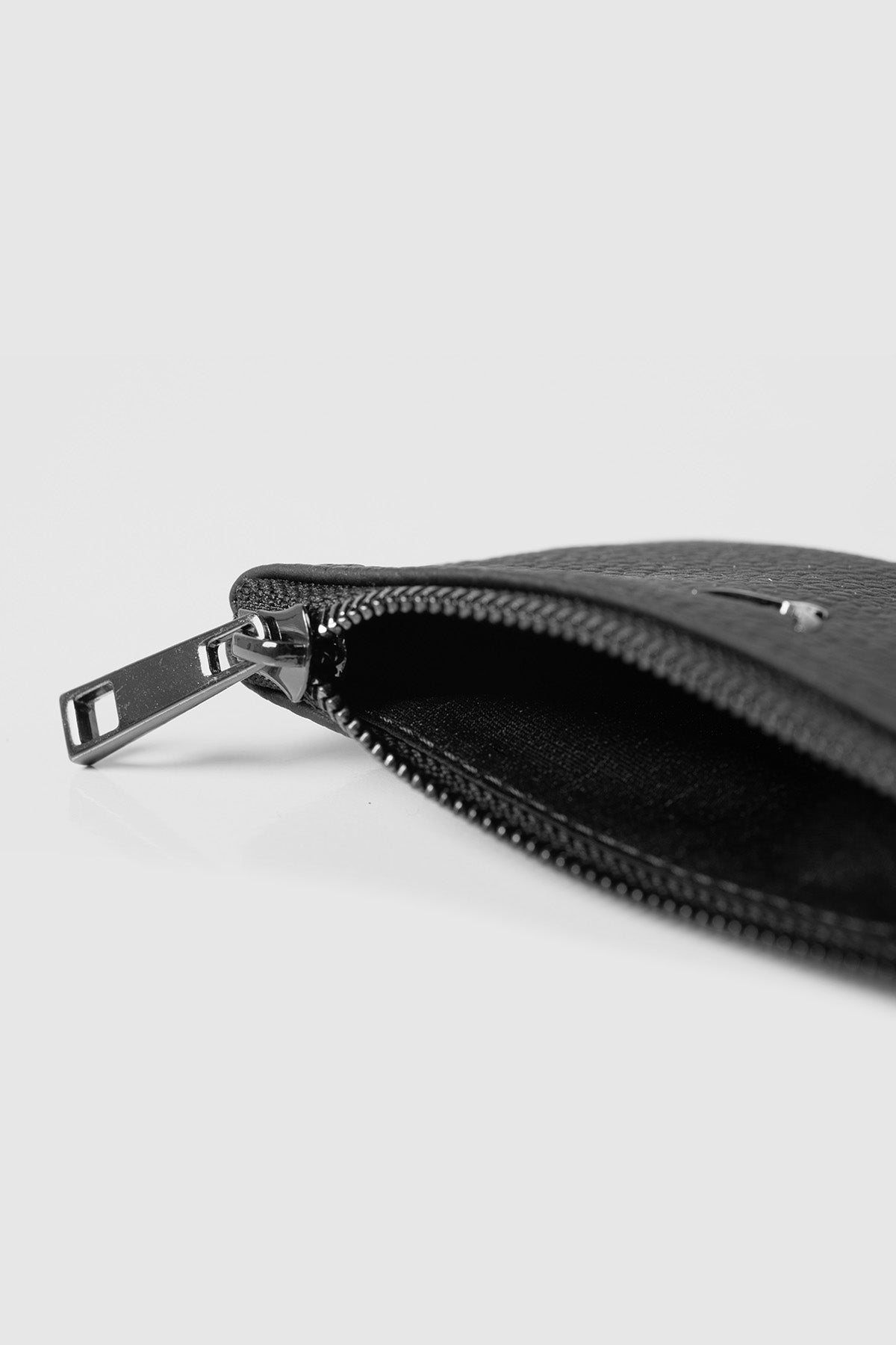 Hakiki Deri, El Yapımı, Bozuk Para Cüzdanı, Gümüş Renk Fermuar, 3002 Siyah