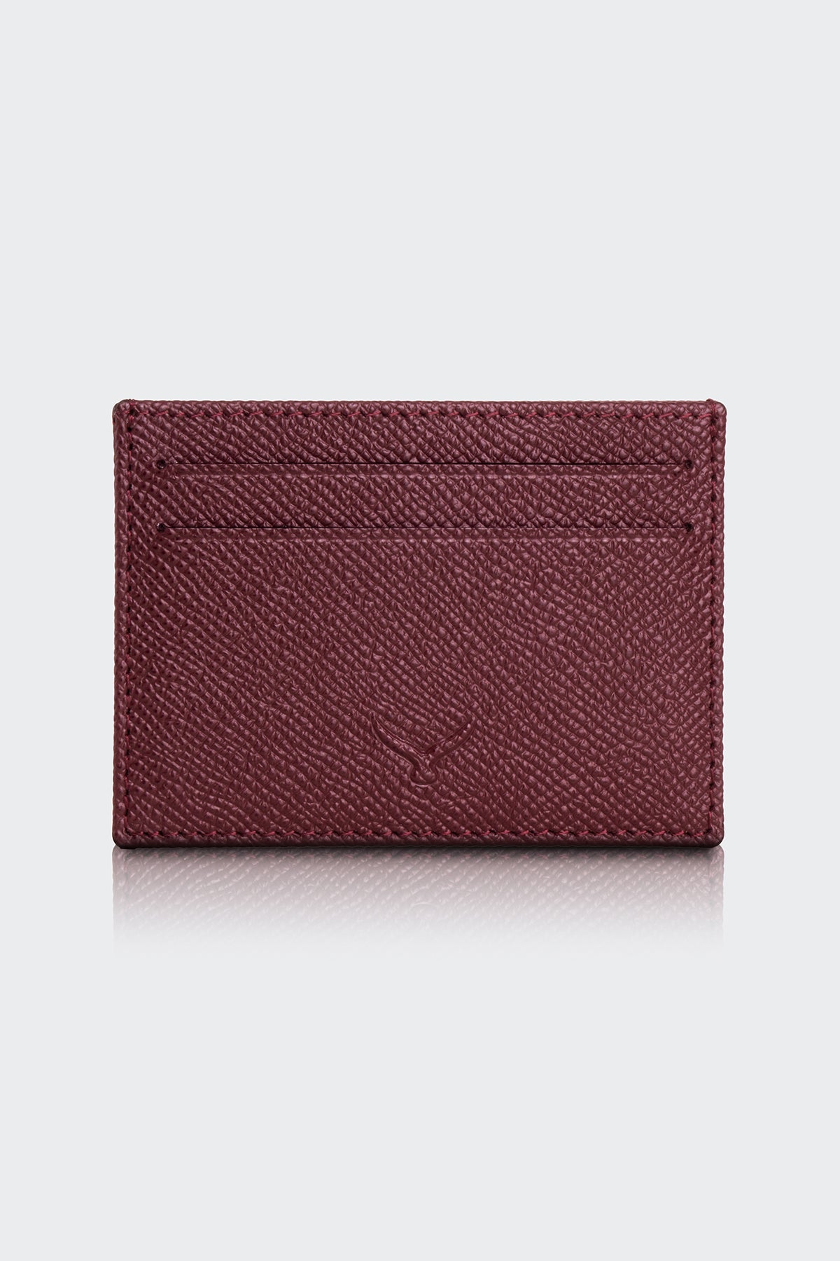 Hakiki Deri, El Yapımı, Erkek Kartlık,4 Kart Yuvalı, 3101 Bordo