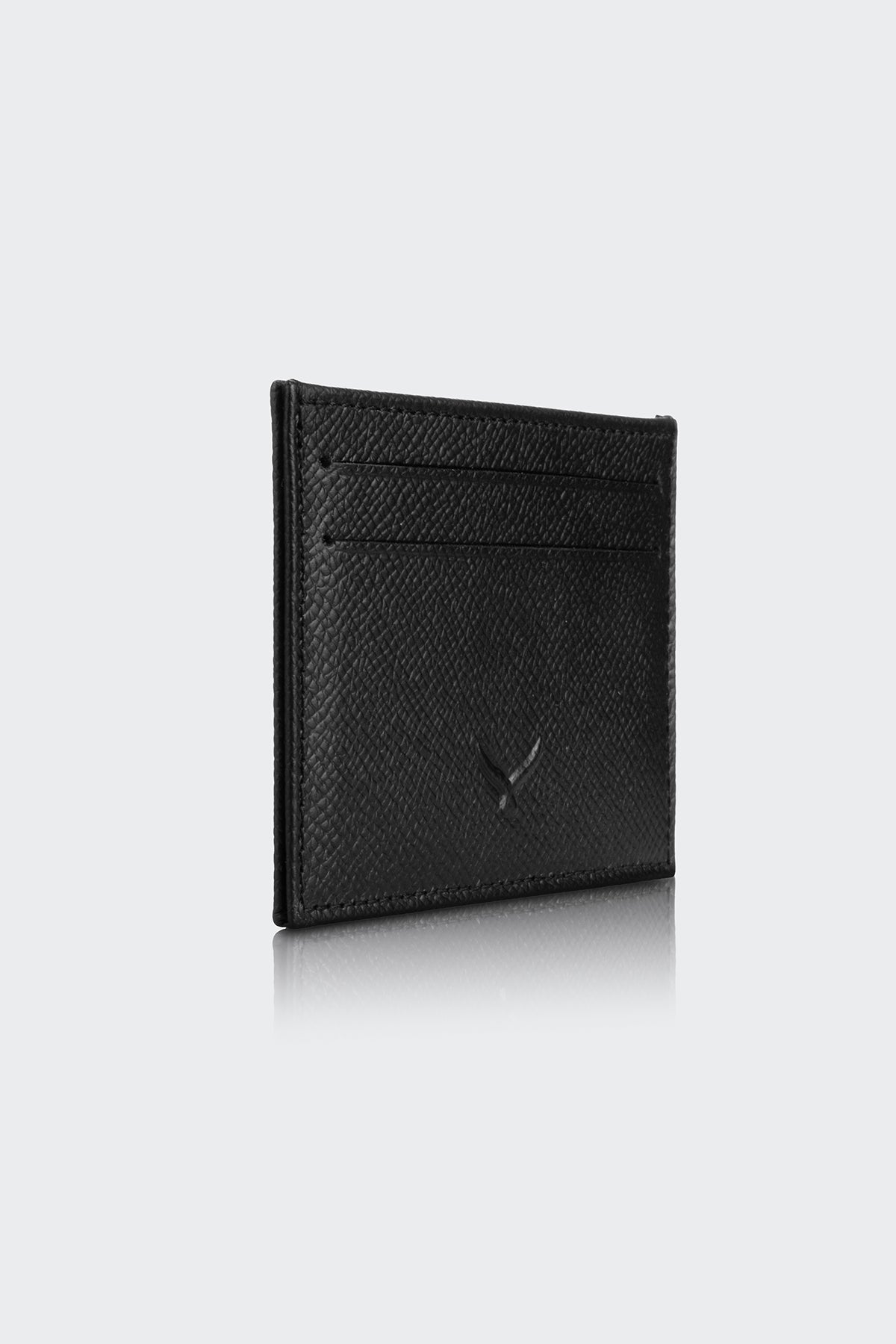 Hakiki Deri, El Yapımı, Erkek Kartlık, 4 Kart Yuvalı, 3101 Siyah