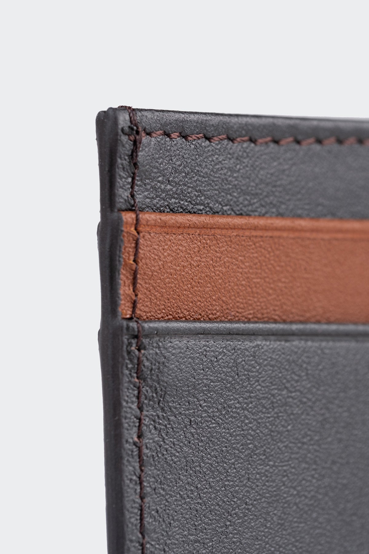 Hakiki Deri, El Yapımı, Erkek Kartlık, 4 Kart Yuvalı, 4504 Kahve-Taba