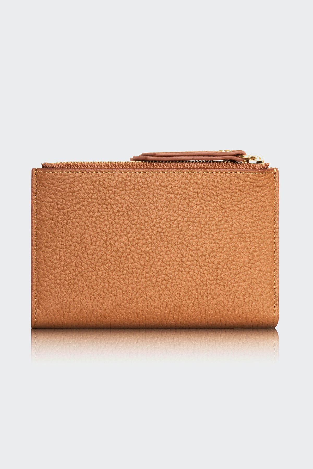 Hakiki Deri, El Yapımı, Kadın Cüzdan, 6 Kart Yuvası, 5107 Camel