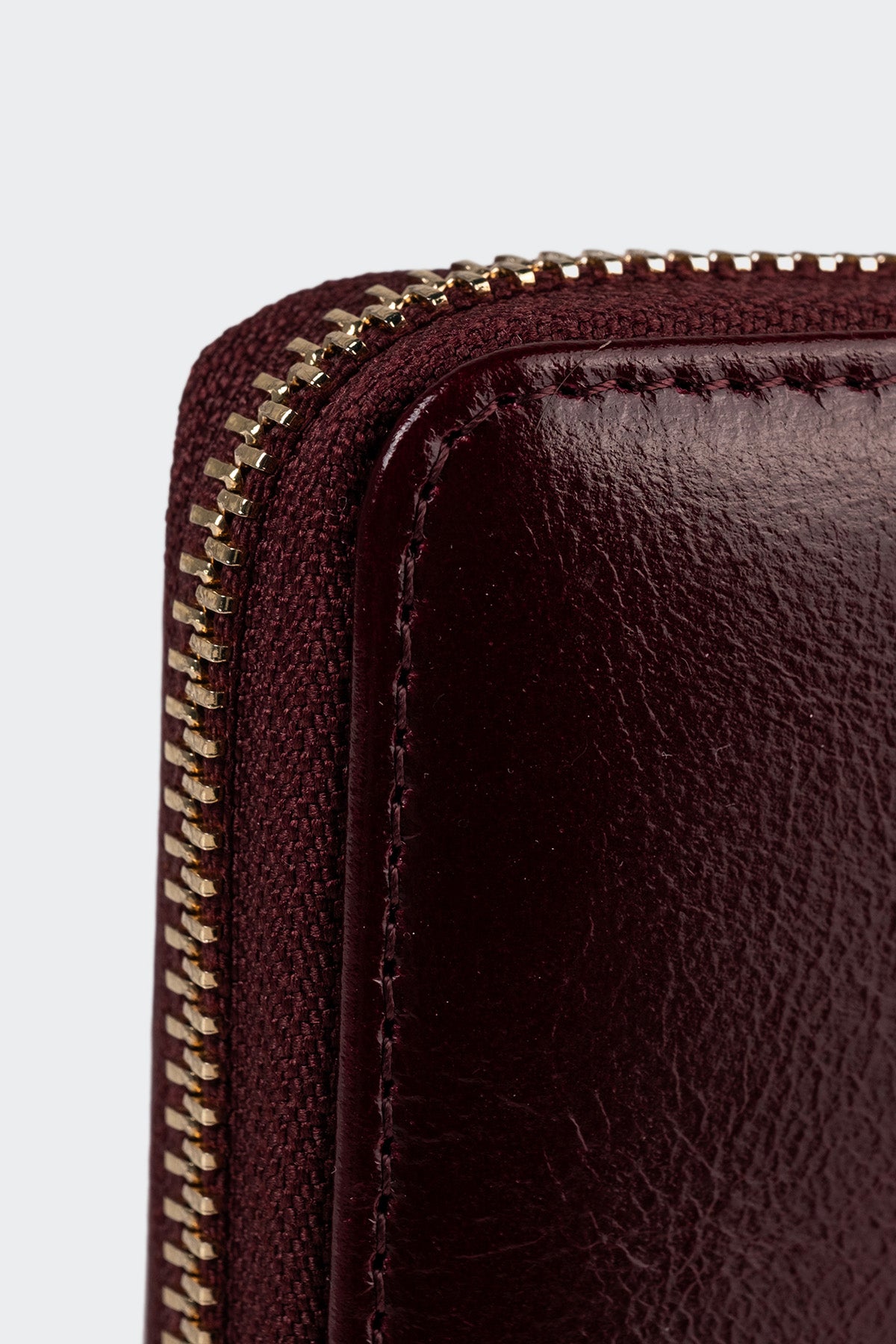 Hakiki Deri, El Yapımı, Kadın Cüzdan, Fermuarlı, 12 Kart Yuvalı, 5111 Bordo