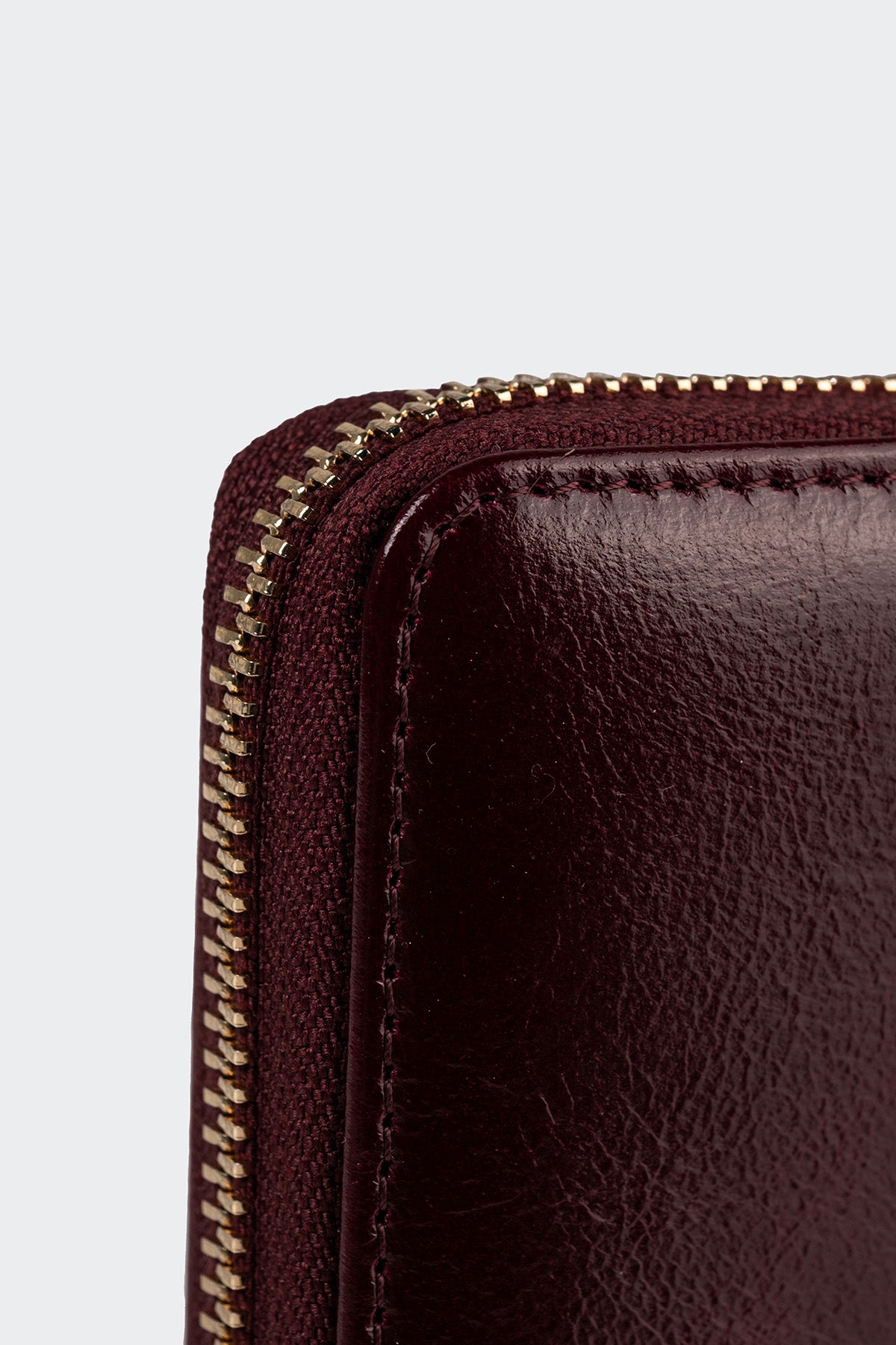 Hakiki Deri, El Yapımı, Kadın Cüzdan, Fermuarlı, 12 Kart Yuvalı, 5111 Bordo