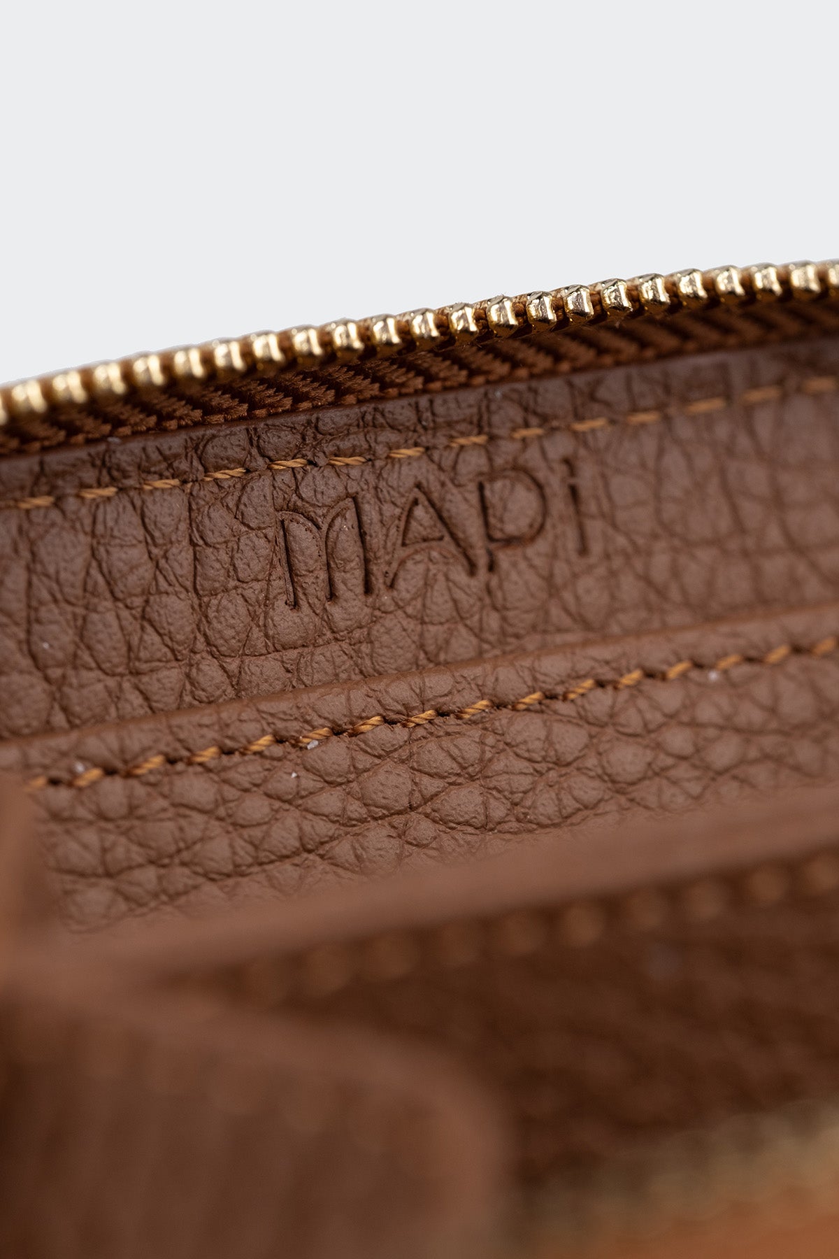 Hakiki Deri, El Yapımı, Kadın Cüzdan, Fermuarlı, 4 Kart Yuvası, 5108 Camel