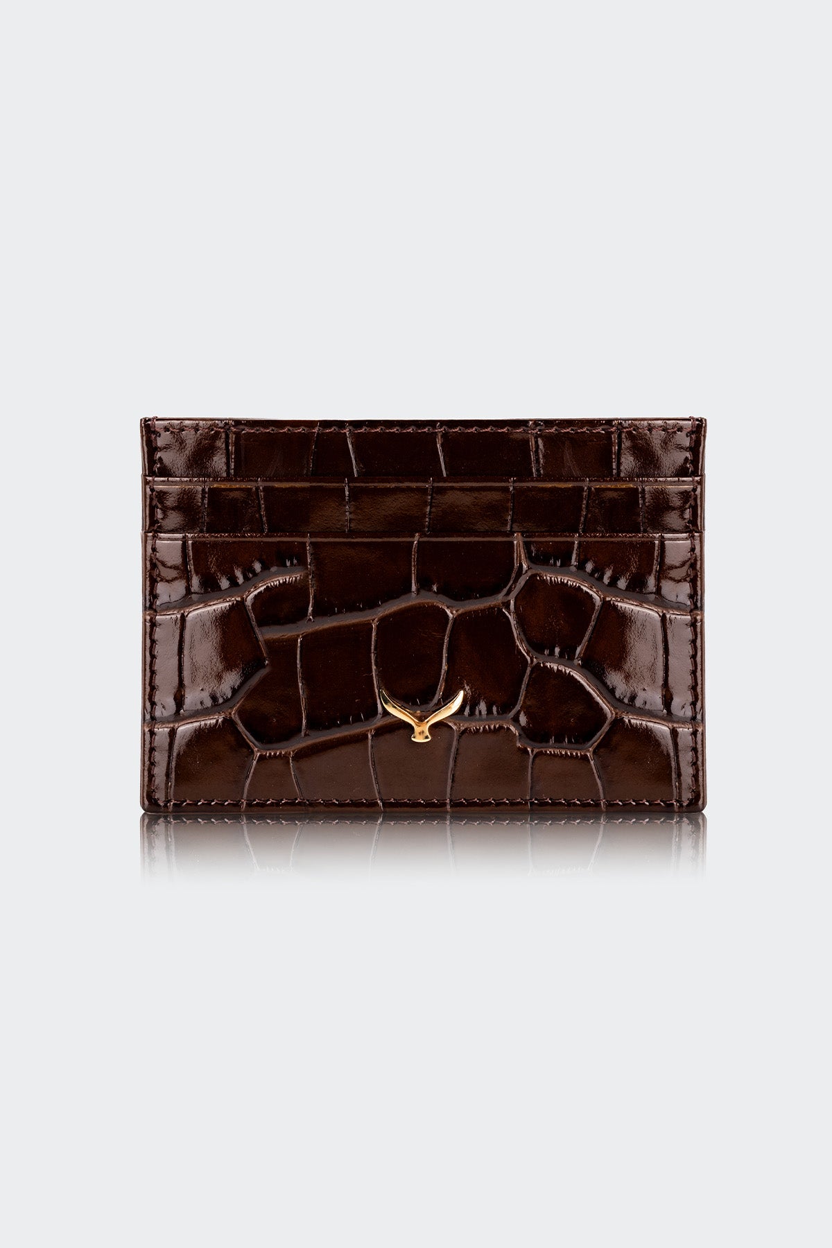 Hakiki Deri, El Yapımı, Kadın Kartlık, 4 Kart Yuvalı, 5503 Kahve