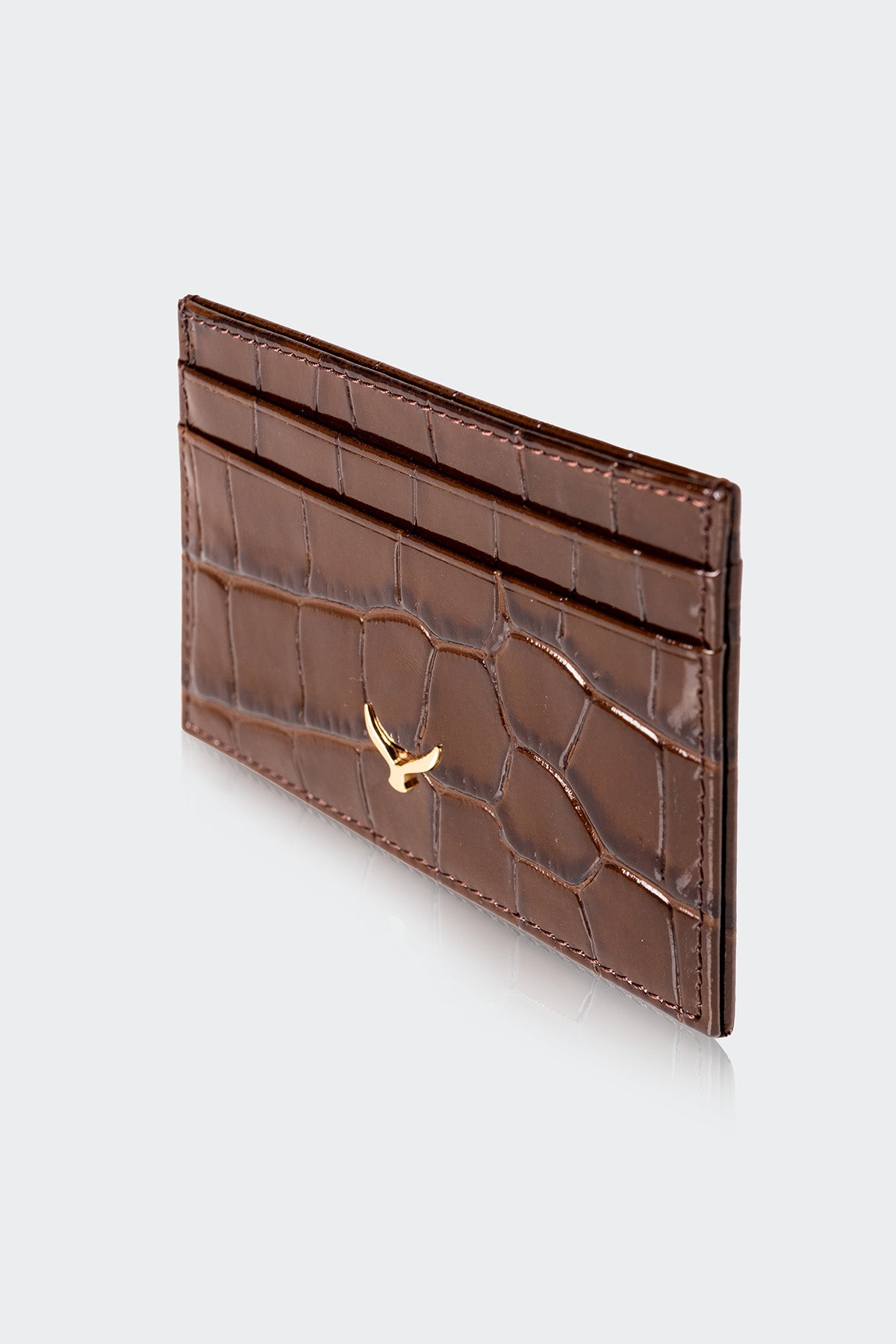 Hakiki Deri, El Yapımı, Kadın Kartlık, 4 Kart Yuvalı, 5503 Kahve