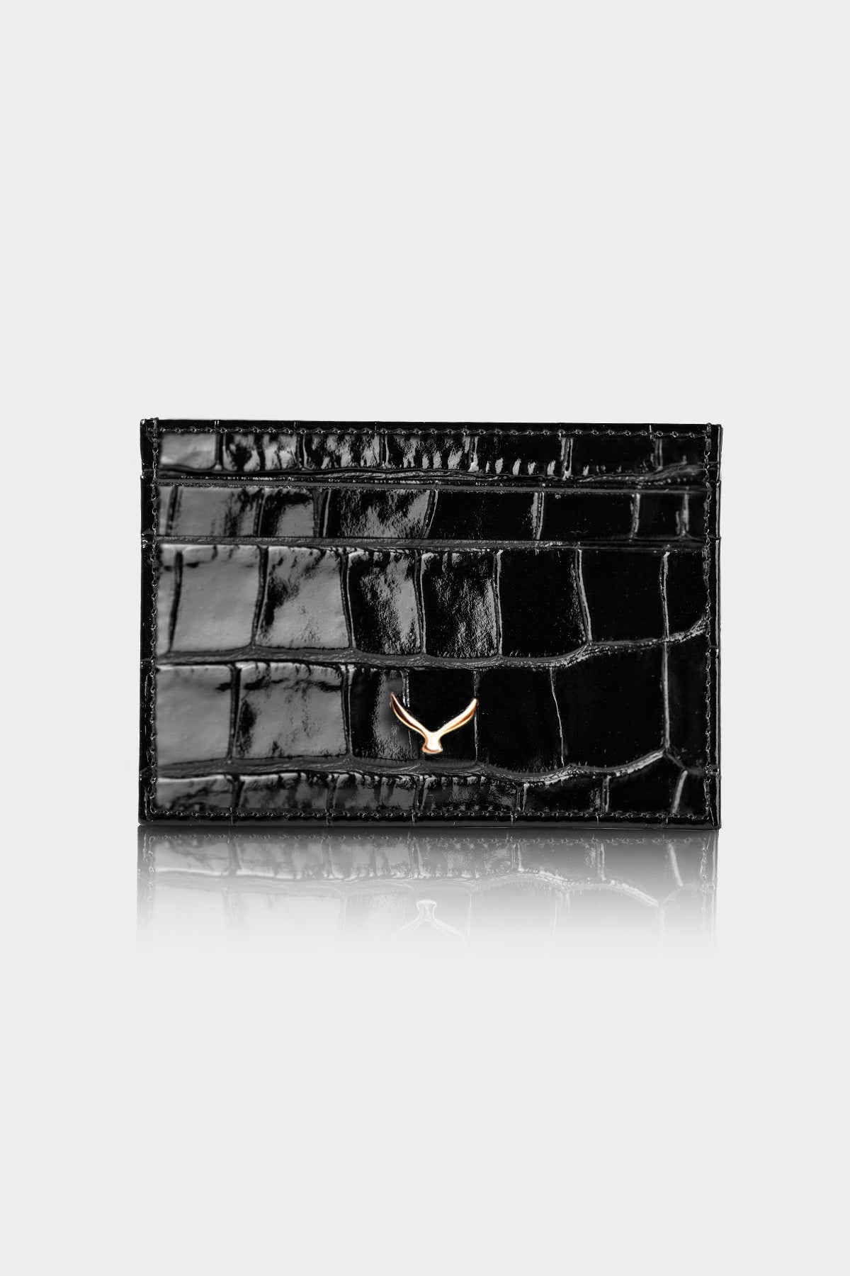 Hakiki Deri, El Yapımı, Kadın Kartlık, 4 Kart Yuvalı, 5503 Siyah