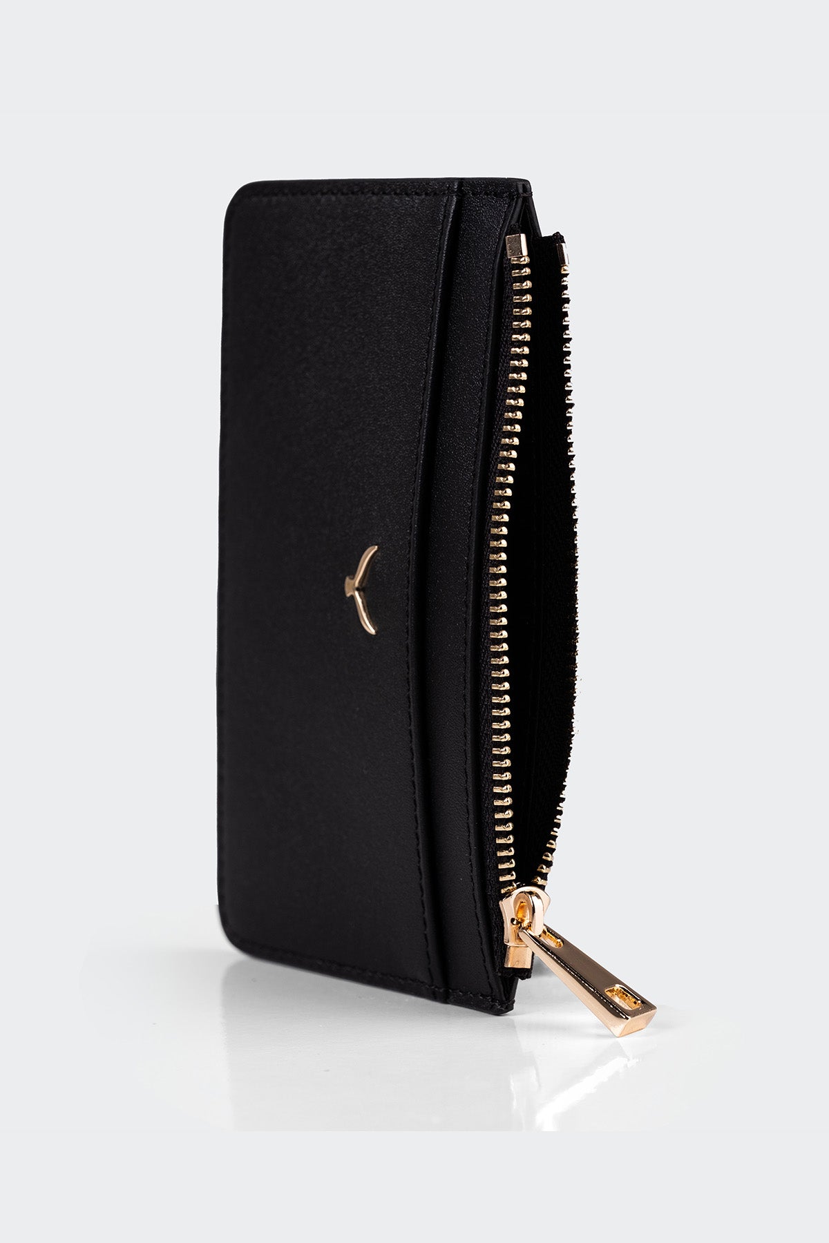 Hakiki Deri, El Yapımı, Kadın Kartlık, 5 Kart Yuvalı, 5507 Siyah