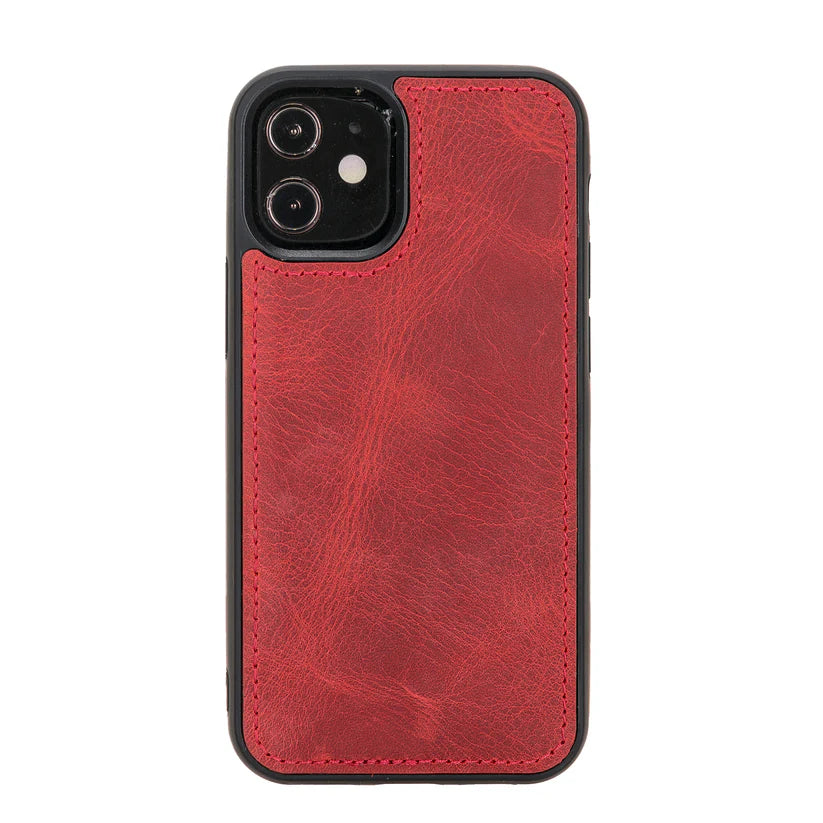 iPhone 12 Mini Uyumlu Manyetik Hakiki Deri Cüzdan Kılıf ,Cüzdan Taşımaya Son, Kredi Kart Yuvalı