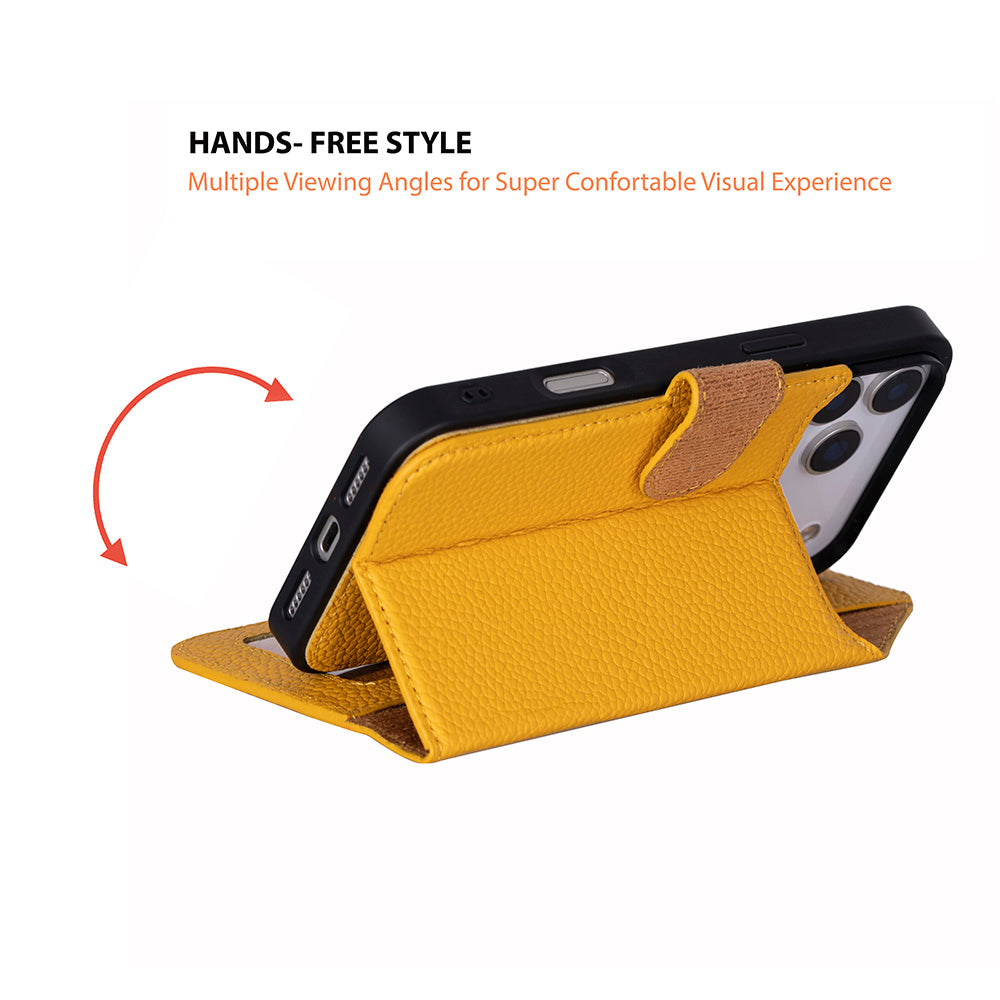 iPhone 18 Pro / 17 Pro Uyumlu Mag-Safe Hakiki Deri Cüzdan Kılıf ,Cüzdan Taşımaya Son, Kredi Kart Yuvalı, RFID Güvenlik
