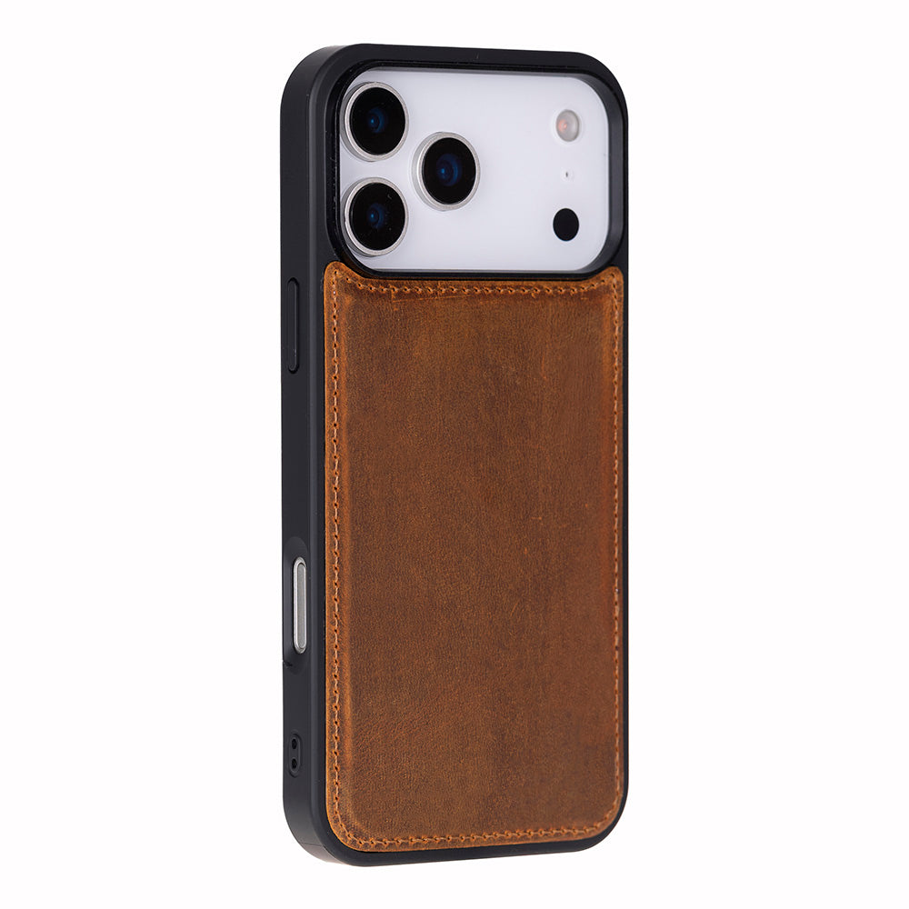 iPhone 18 Pro / 17 Pro Uyumlu Mag-Safe Hakiki Deri Cüzdan Kılıf ,Cüzdan Taşımaya Son, Kredi Kart Yuvalı, RFID Güvenlik