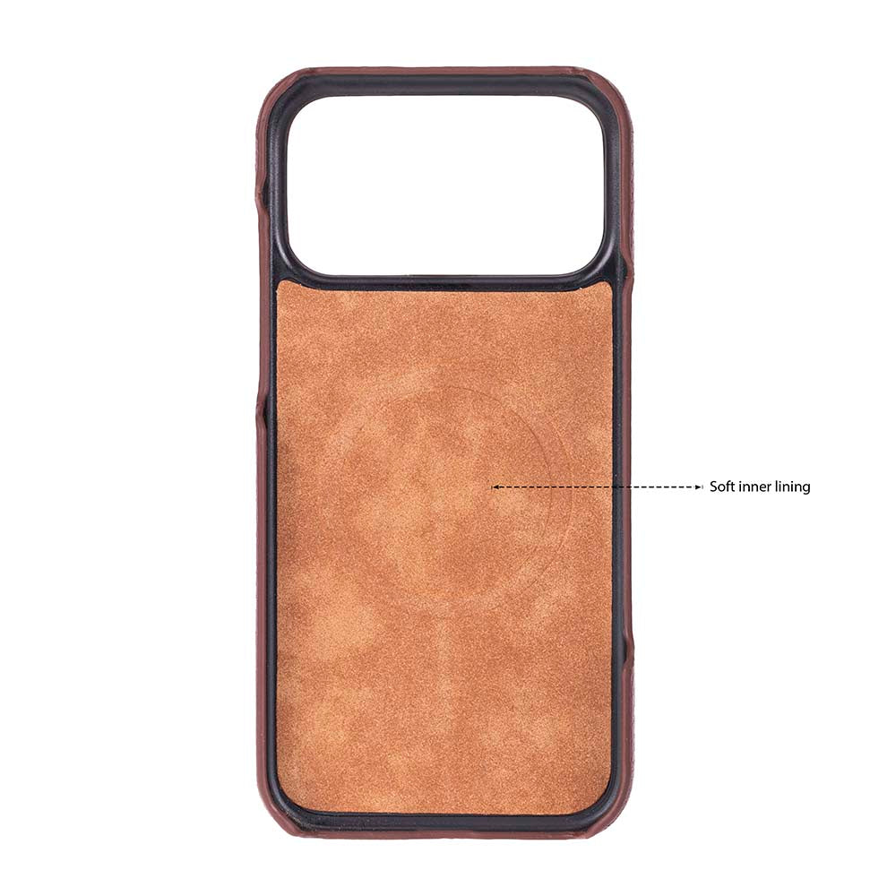 iPhone 18 Pro Max Uyumlu Hakiki Deri Mag-Safe Kılıf , Köşe Koruma Darbe Emici, Premium Telefon Kılıfı