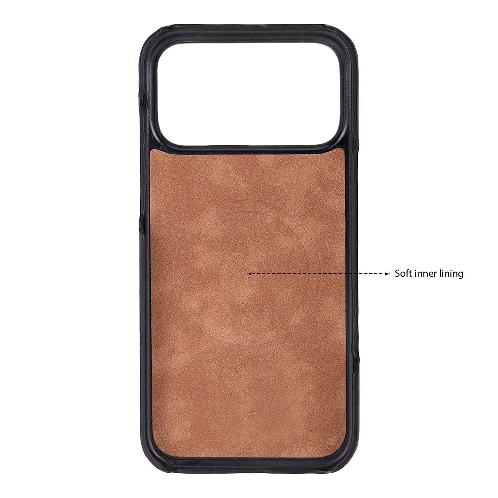 iPhone 18 Pro Uyumlu Hakiki Deri Mag-Safe Kılıf , Köşe Koruma Darbe Emici, Premium Telefon Kılıfı