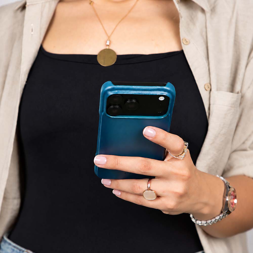 iPhone 18 Pro Uyumlu Hakiki Deri Mag-Safe Kılıf , Köşe Koruma Darbe Emici, Premium Telefon Kılıfı