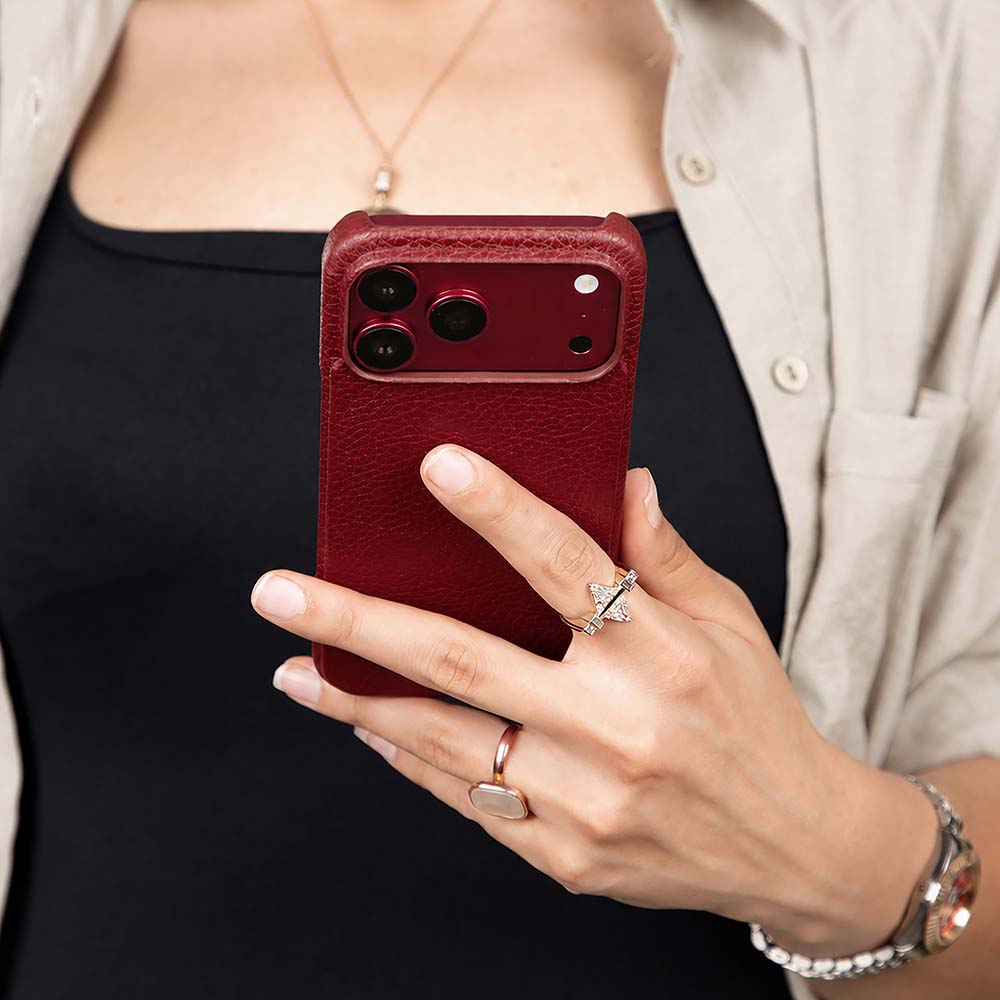 iPhone 18 Pro Uyumlu Hakiki Deri Mag-Safe Kılıf , Köşe Koruma Darbe Emici, Premium Telefon Kılıfı