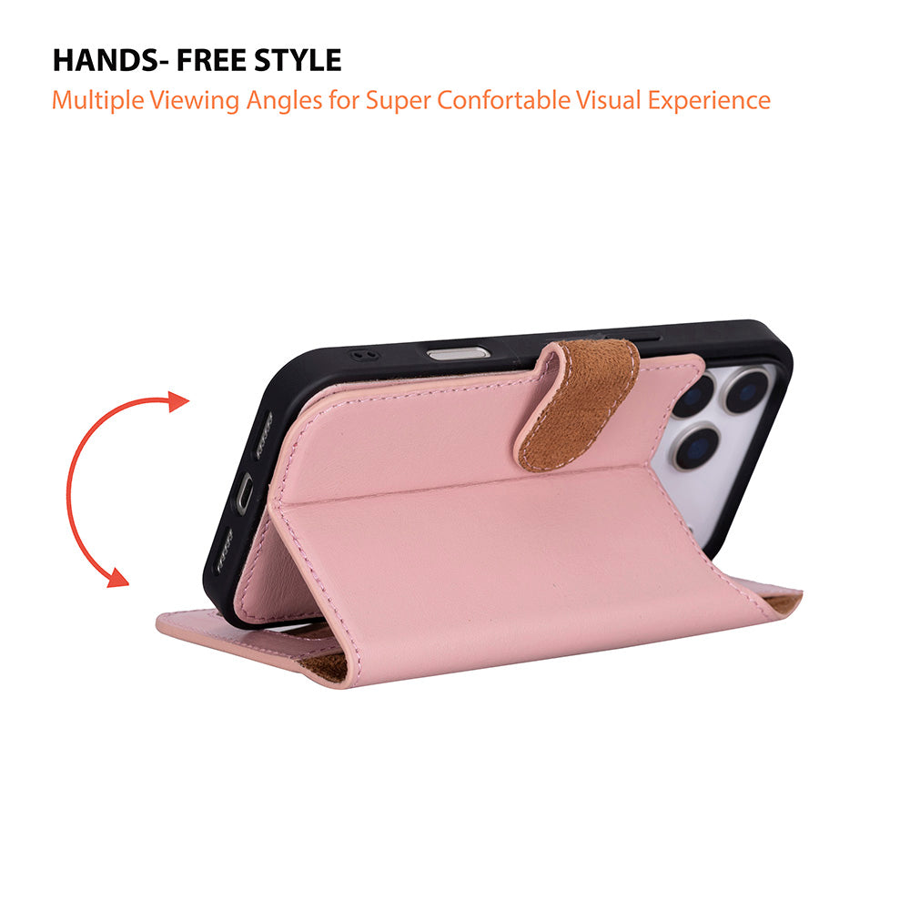 iPhone 18 ProMax / 17 Pro Max Uyumlu Mag-Safe Hakiki Deri Cüzdan Kılıf ,Cüzdan Taşımaya Son, Kredi Kart Yuvalı, RFID Güvenlik
