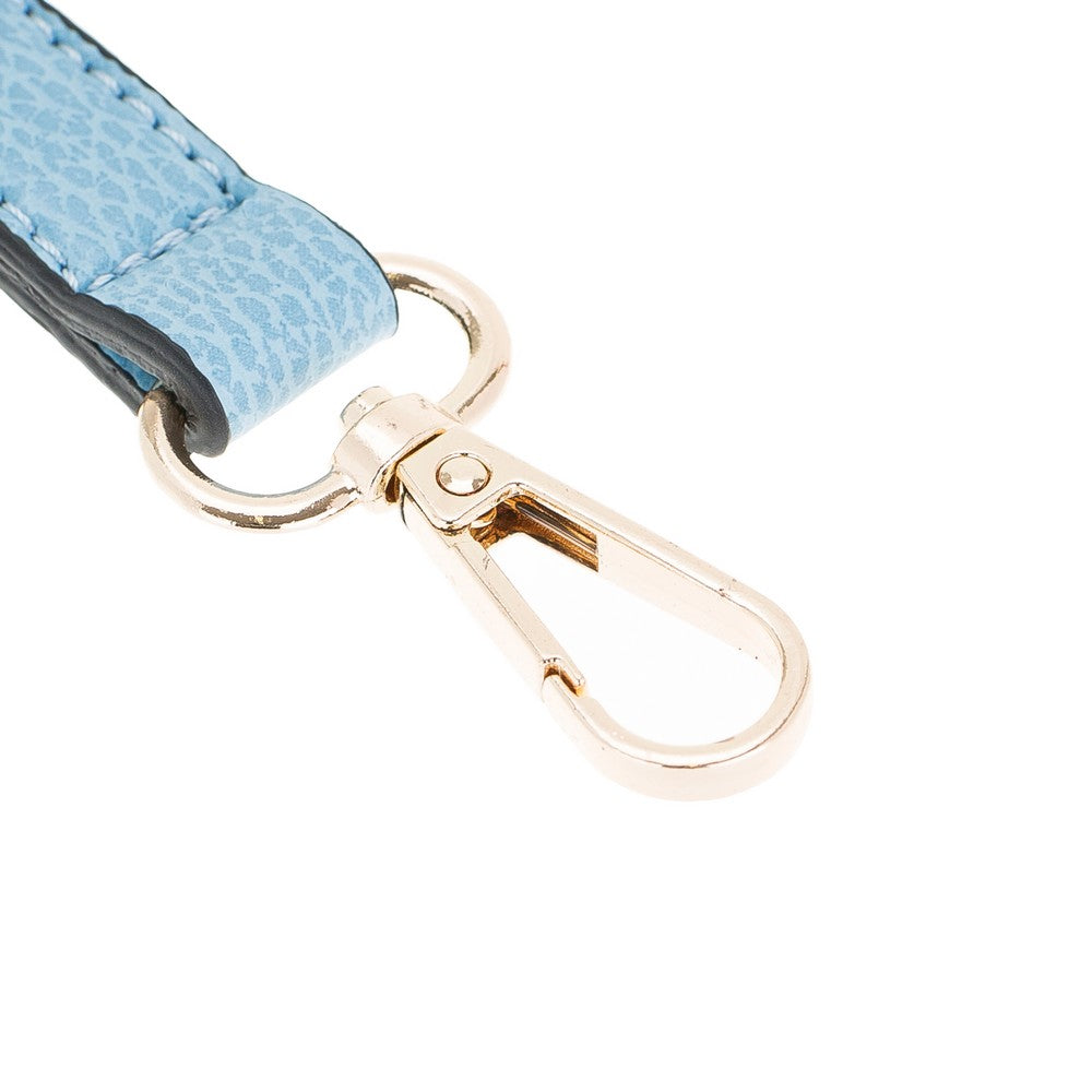 Joan Hakiki Deri, El Yapımı, Askılı Cüzdan, 6097 Buz Mavi