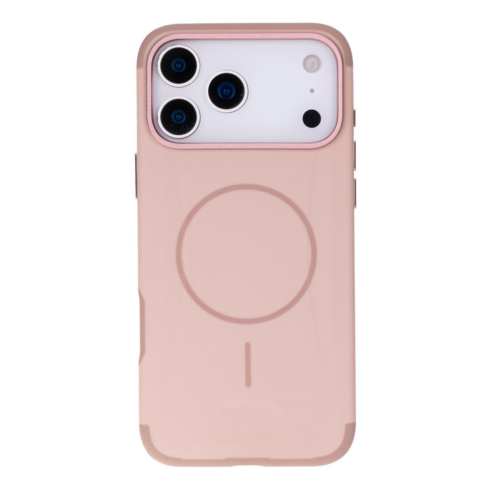 Koen iPhone 17 Pro Uyumlu MagSafe Kılıf – Kablosuz Şarj Destekli, Köşe Koruma Darbe Emici, Şeffaf Mat Premium Telefon Kılıfı, Bej Rengi