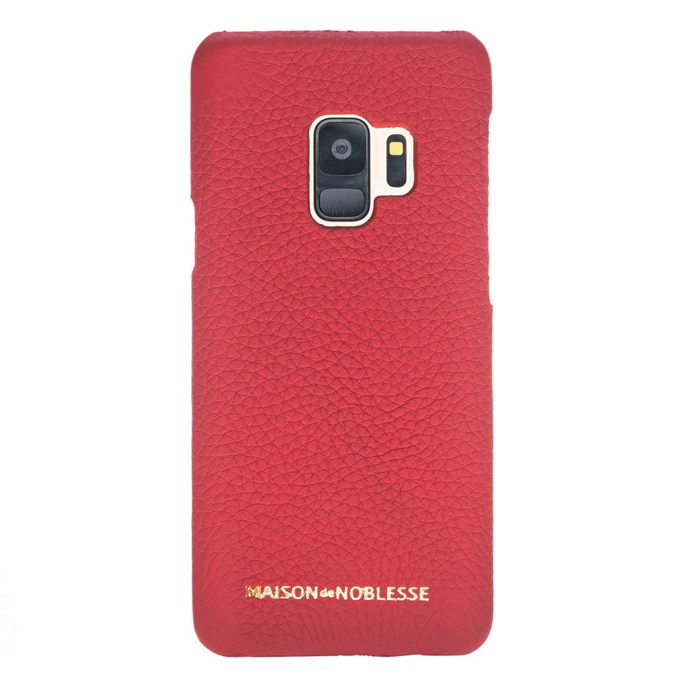 Samsung Galaxy S9 Uyumlu Deri Arka Kapak MN-UJ ERC2 Kırmızı