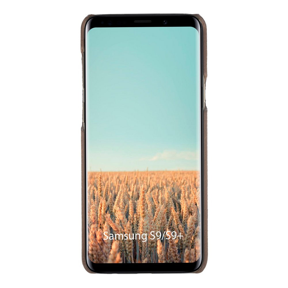 Samsung Galaxy S9 Uyumlu Deri Arka Kapak MN-UJ ERC7 Taba