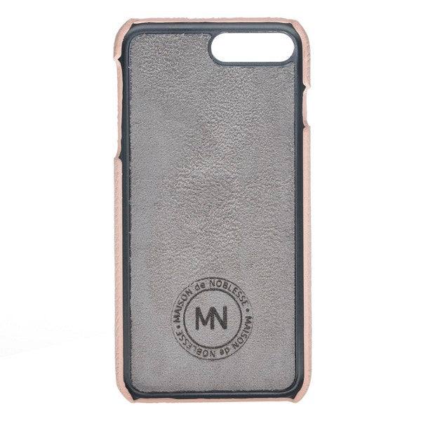 Apple iPhone 7-8 Plus Uyumlu Deri Arka Kapak MN-UJ ERC5 Pembe