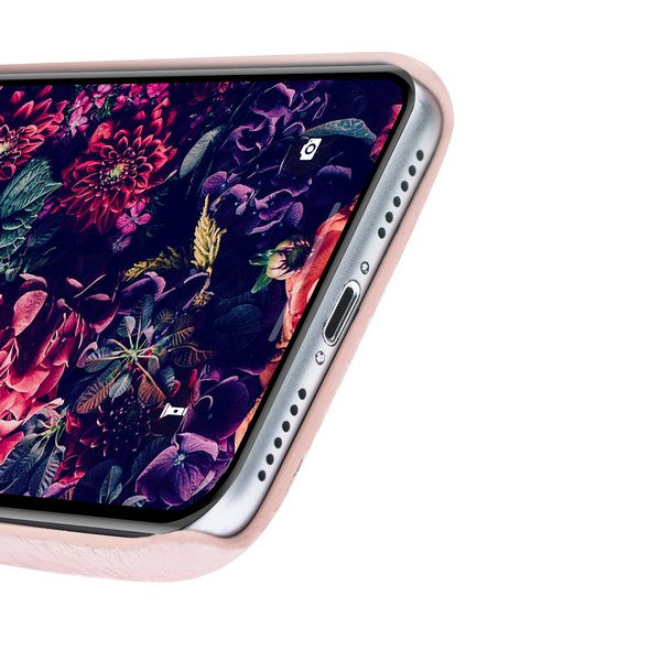 Apple iPhone X-XS Uyumlu Deri Arka Kapak MN-UJ ERC5 Pembe