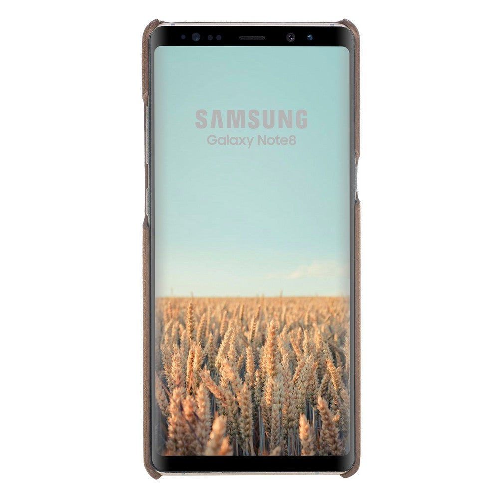 Samsung Galaxy Note 8 Uyumlu Deri Arka Kapak MN-UJ ERC7 Taba