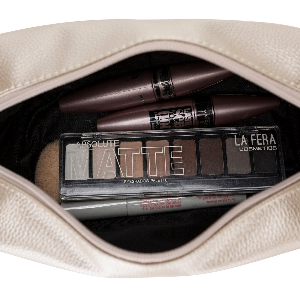 Marc DoppKit, Suni Deri, El Yapımı, Makyaj ve Bakım Çantası, Ekstra Çanta Hediyeli, Platin Gümüş