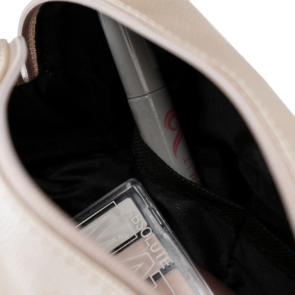 Marc DoppKit, Suni Deri, El Yapımı, Makyaj ve Bakım Çantası, Ekstra Çanta Hediyeli, Platin Gümüş