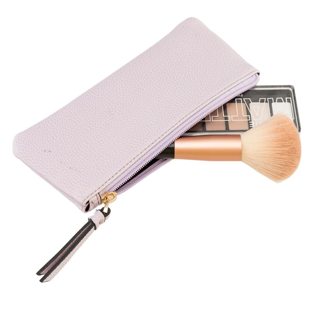 Marc DoppKit, Suni Deri, El Yapımı, Makyaj ve Bakım Çantası, Ekstra Çanta Hediyeli, Lila