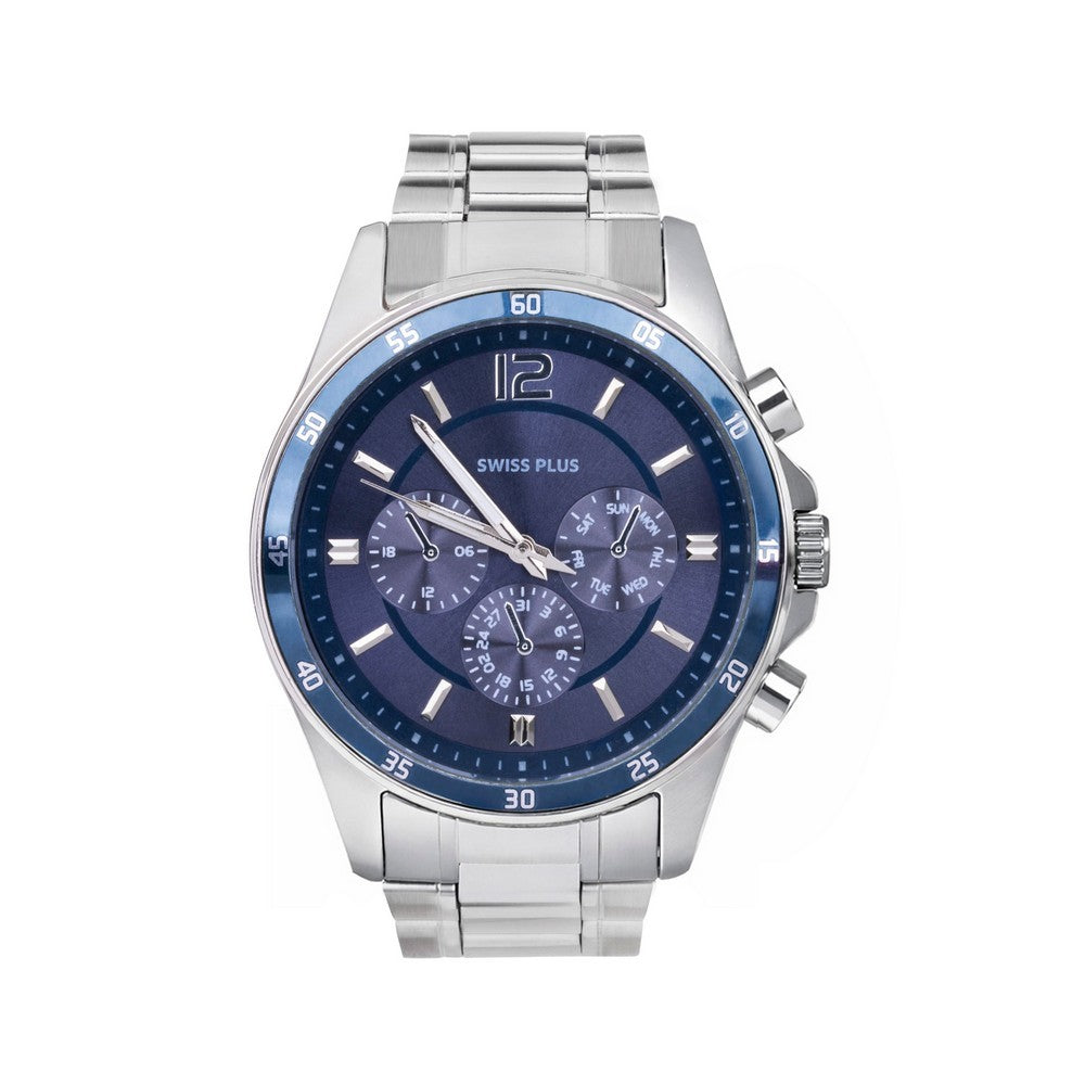 Erkek Kol Saati - Essential Collection - Model-8 ST3516AGS Luxury Blue/Silver