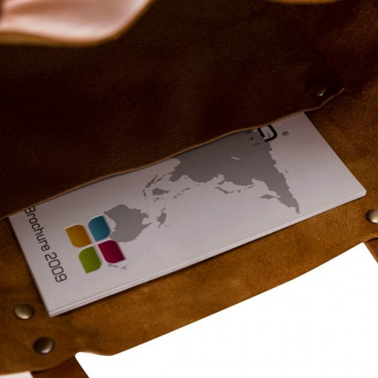 Moon Hakiki Deri, El Yapımı Kadın Çantası, Büyük Boy, Antik Taba