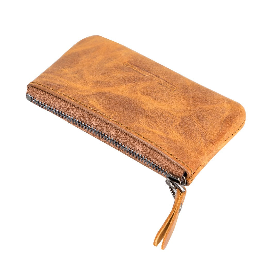 Multima Hakiki Deri, El Yapımı Fermuarlı Kartlık, G19 Taba