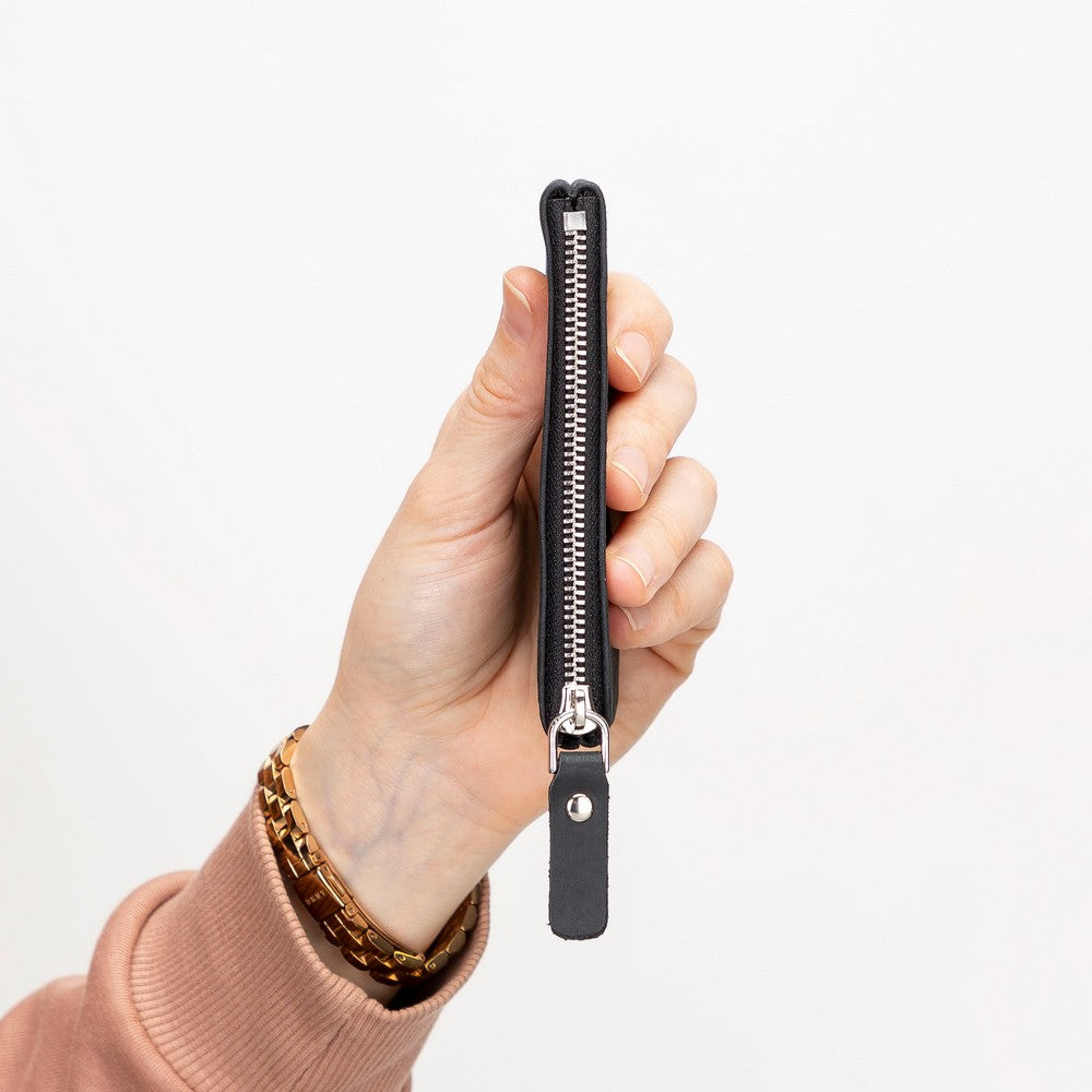 Multima Hakiki Deri, El Yapımı Fermuarlı Kartlık, AA2 Taba