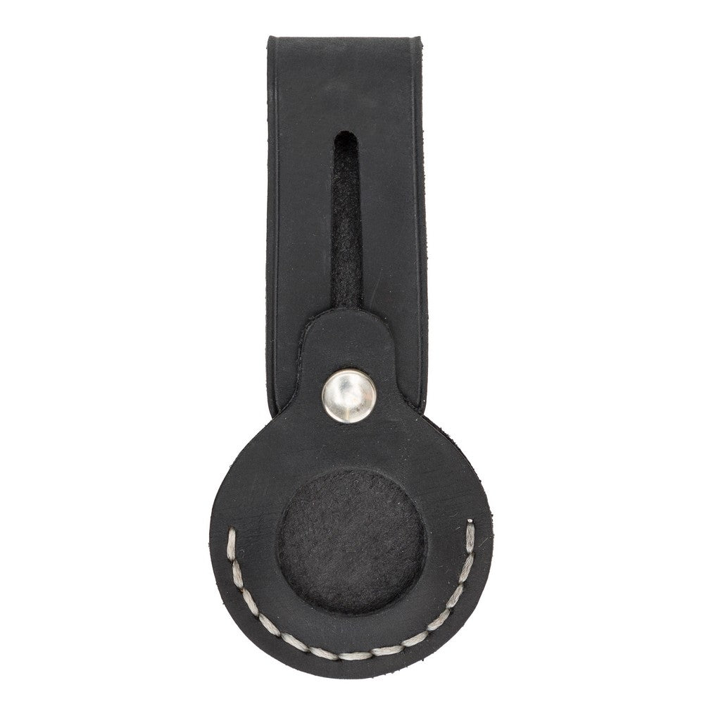 Apple AirTag uyumlu, Hakiki Deri, El Yapımı Anahtarlık, Beta AA1 Siyah