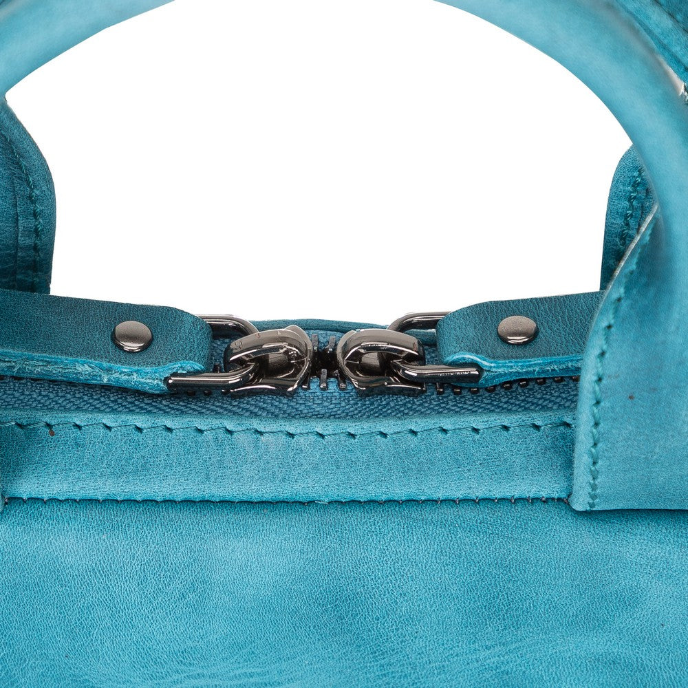 Apollo 13-14 inç MacBook ve PC uyumlu, Hakiki Deri, El Yapımı Çanta, AA32 Mavi