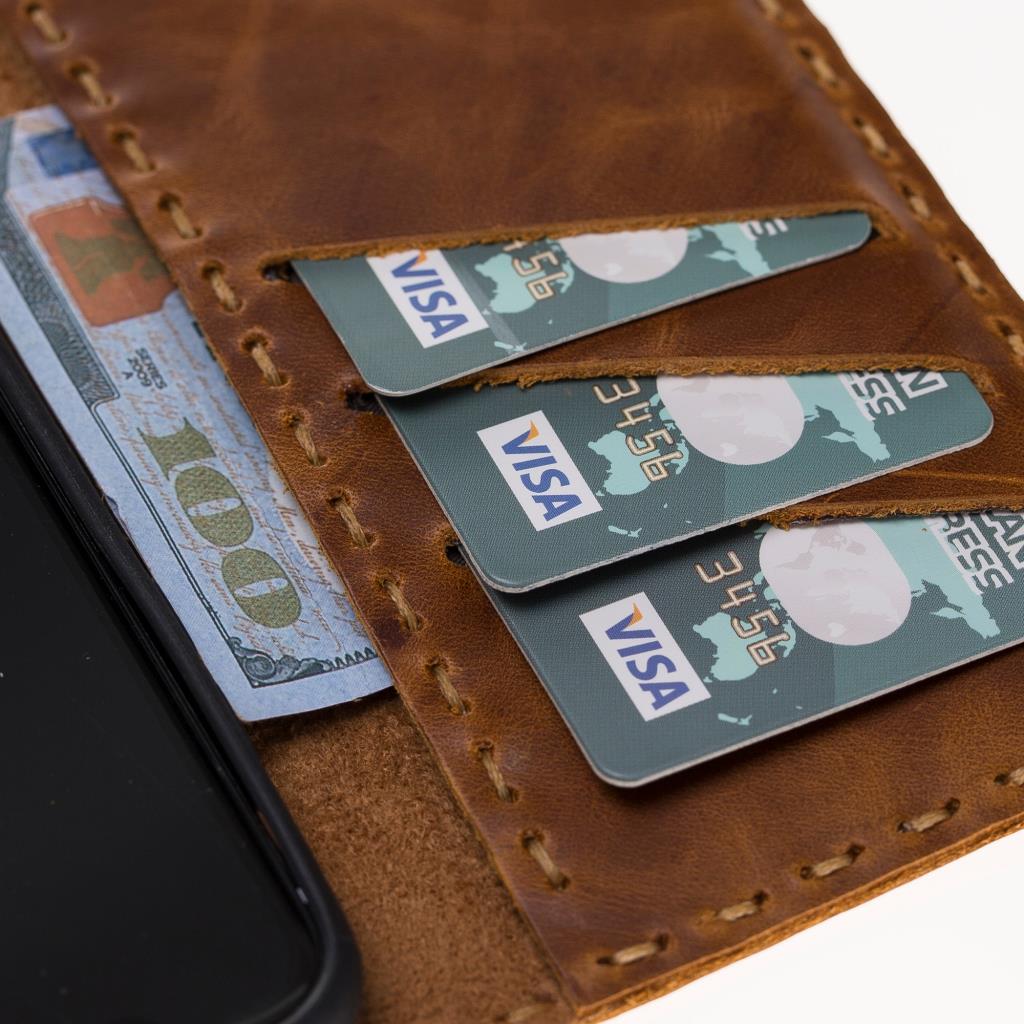 Apple iPhone X-XS Uyumlu Deri Cüzdanlı Kılıf WC Taba