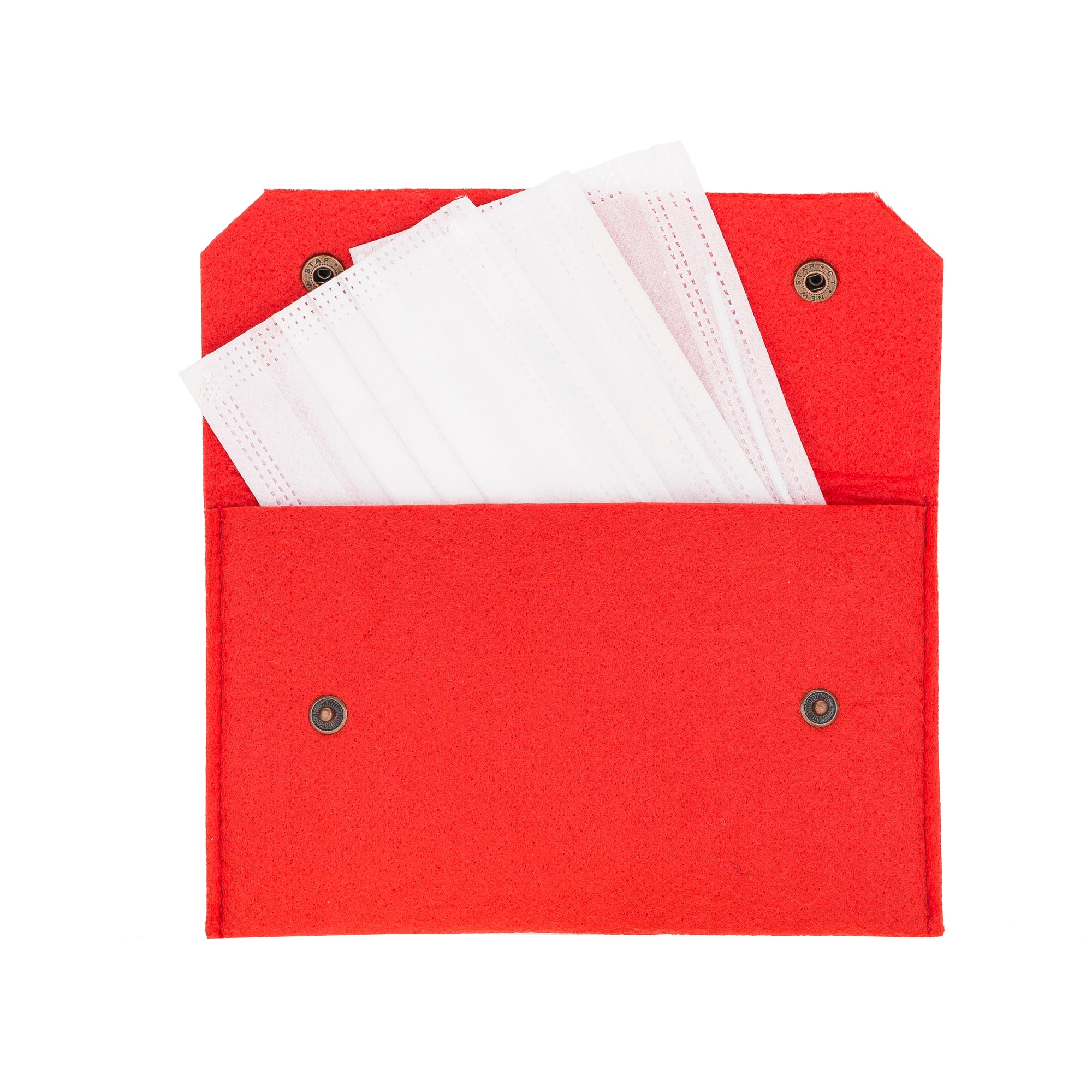 Jones Keçe Kumaş, Powerbank Harddisk Koruyucu Çanta Nar Çiçeği