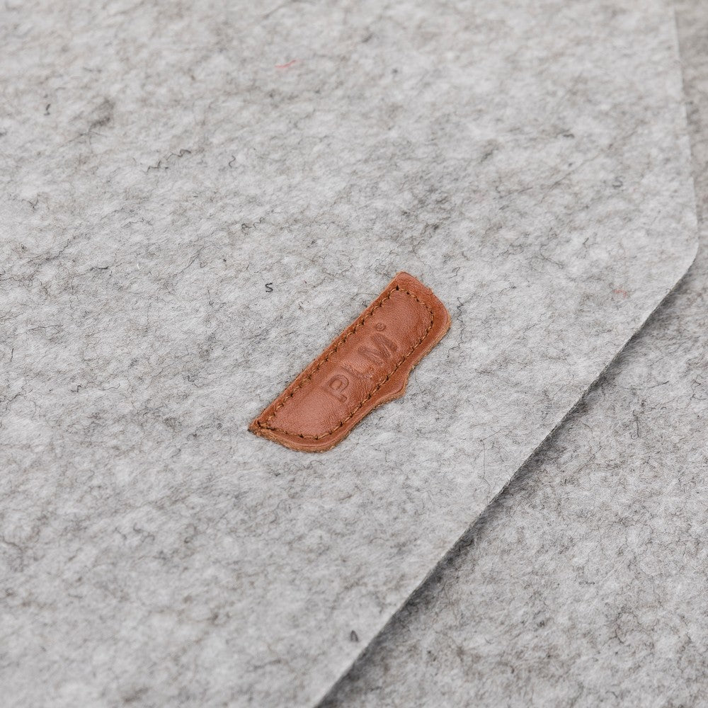 Dolly Keçe Kumaş 15 inç Pc Çantası Gri