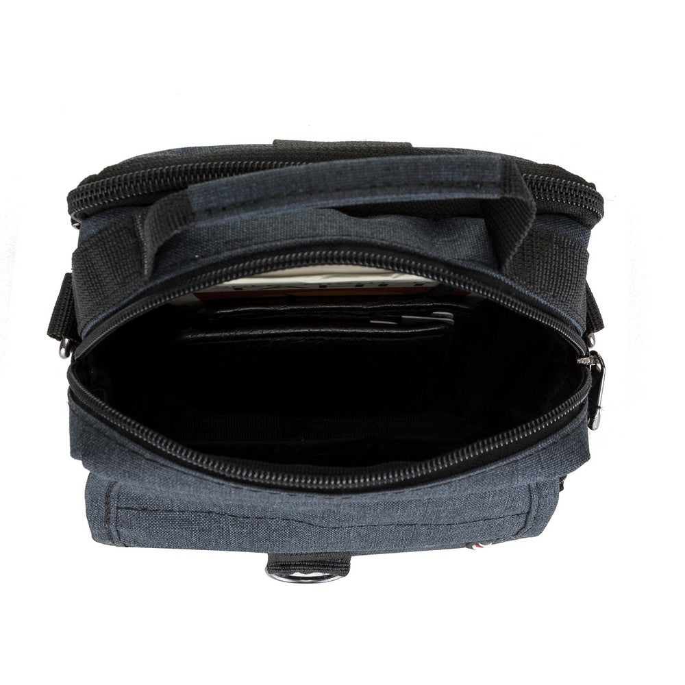 Hessen Kumaş Erkek El Çantası Antrasit