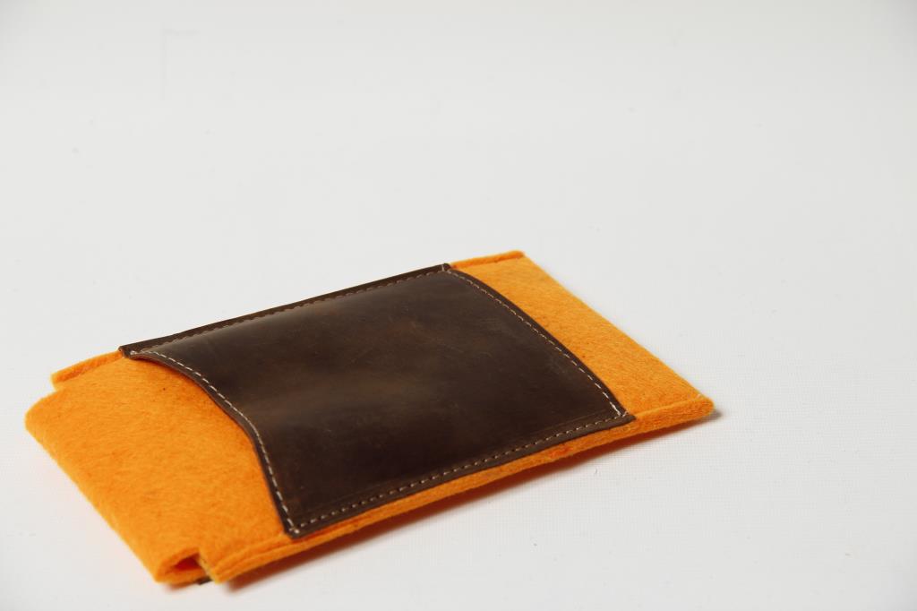 Keçe Kumaş, Powerbank Harddisk Koruyucu Çanta Turuncu