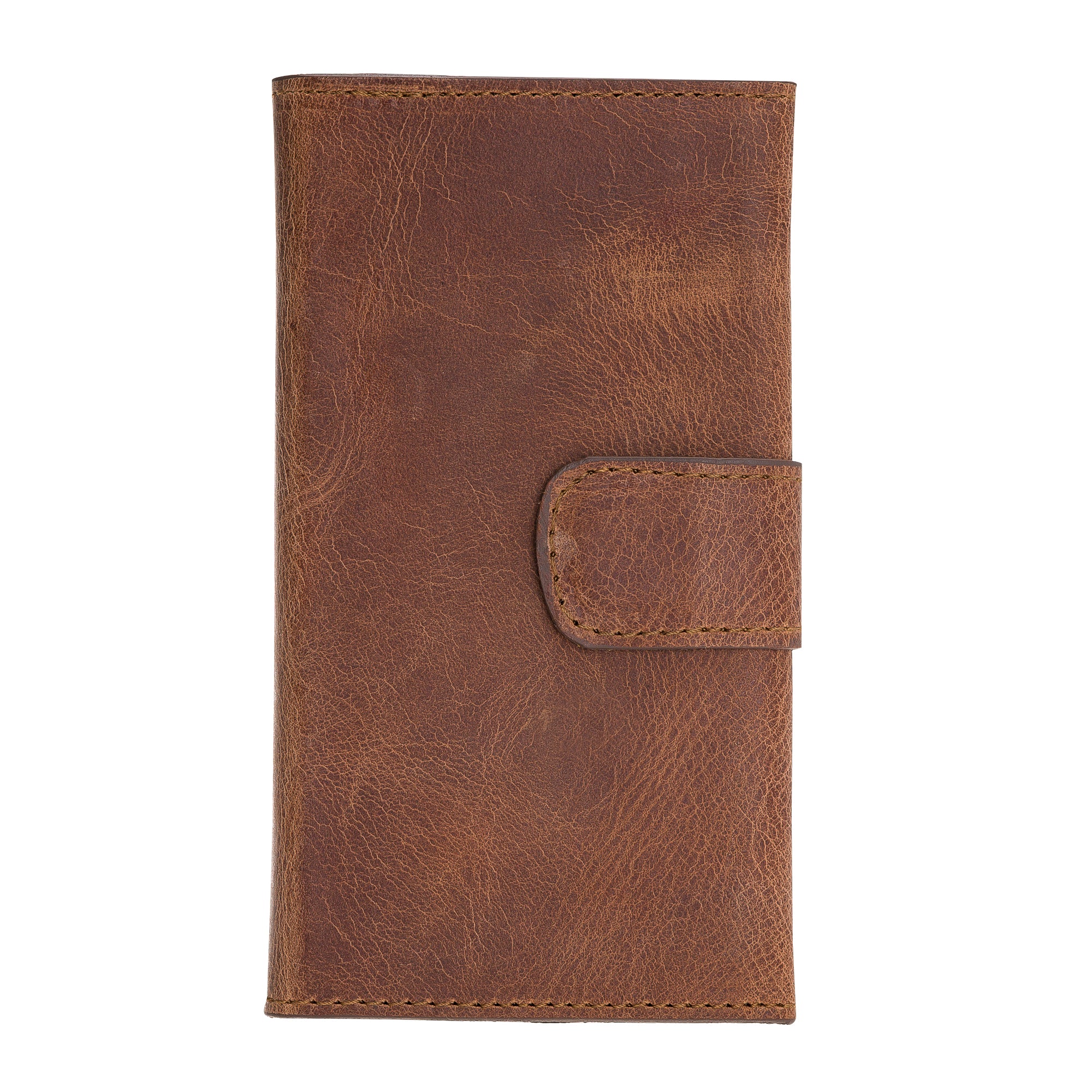 Apple iPhone 11 Pro Max uyumlu, Hakiki Deri, El Yapımı, Cüzdanlı Kılıf, Kahve