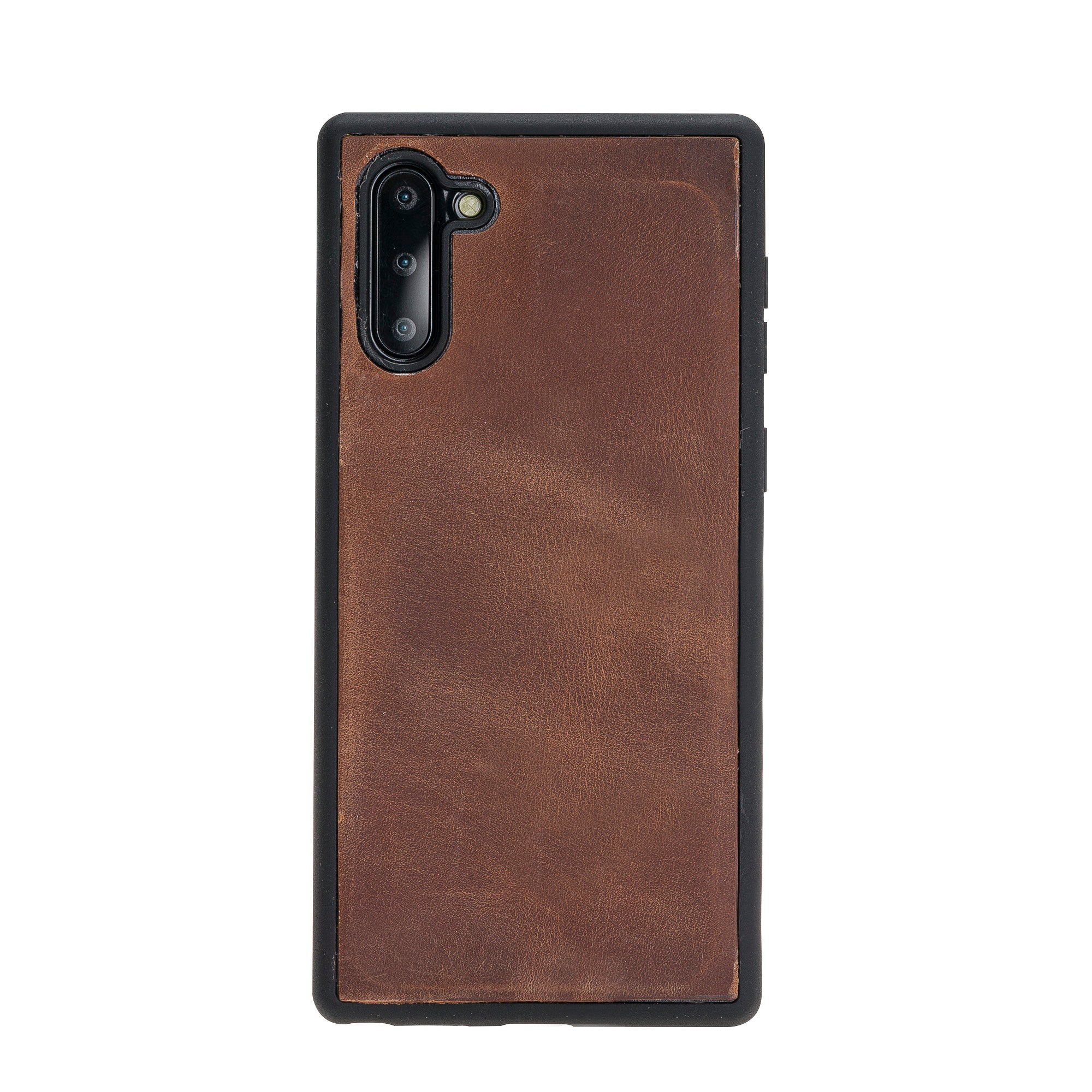 Samsung Galaxy Note 10 Uyumlu Deri Cüzdanlı Kılıf Santa G2 Kahve