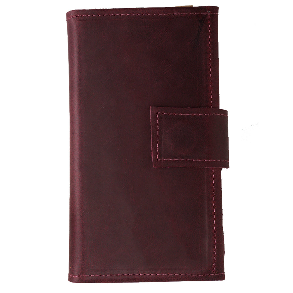 Apple iPhone 7-8-SE Uyumlu Deri Cüzdanlı Kılıf Santa Kırmızı