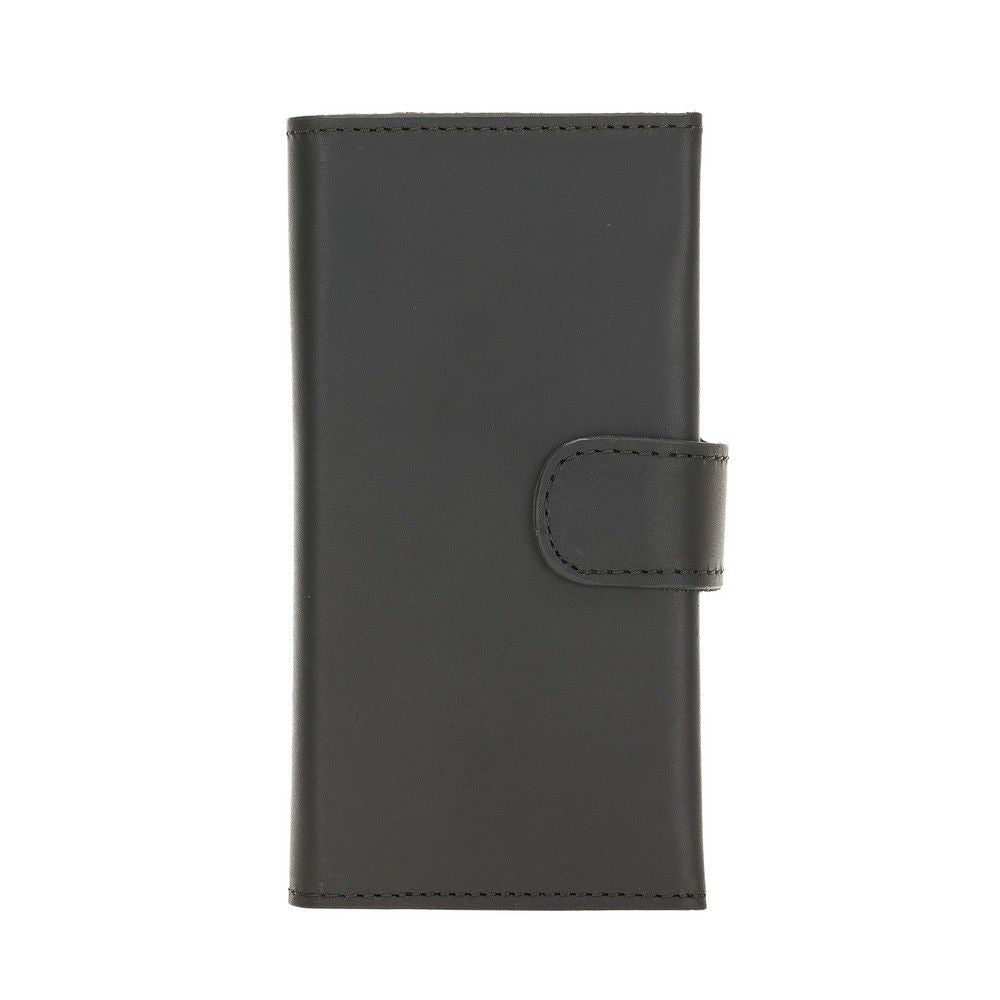 Samsung Galaxy Note 20 uyumlu, Hakiki Deri, El Yapımı, Cüzdanlı Kılıf, G1 Siyah