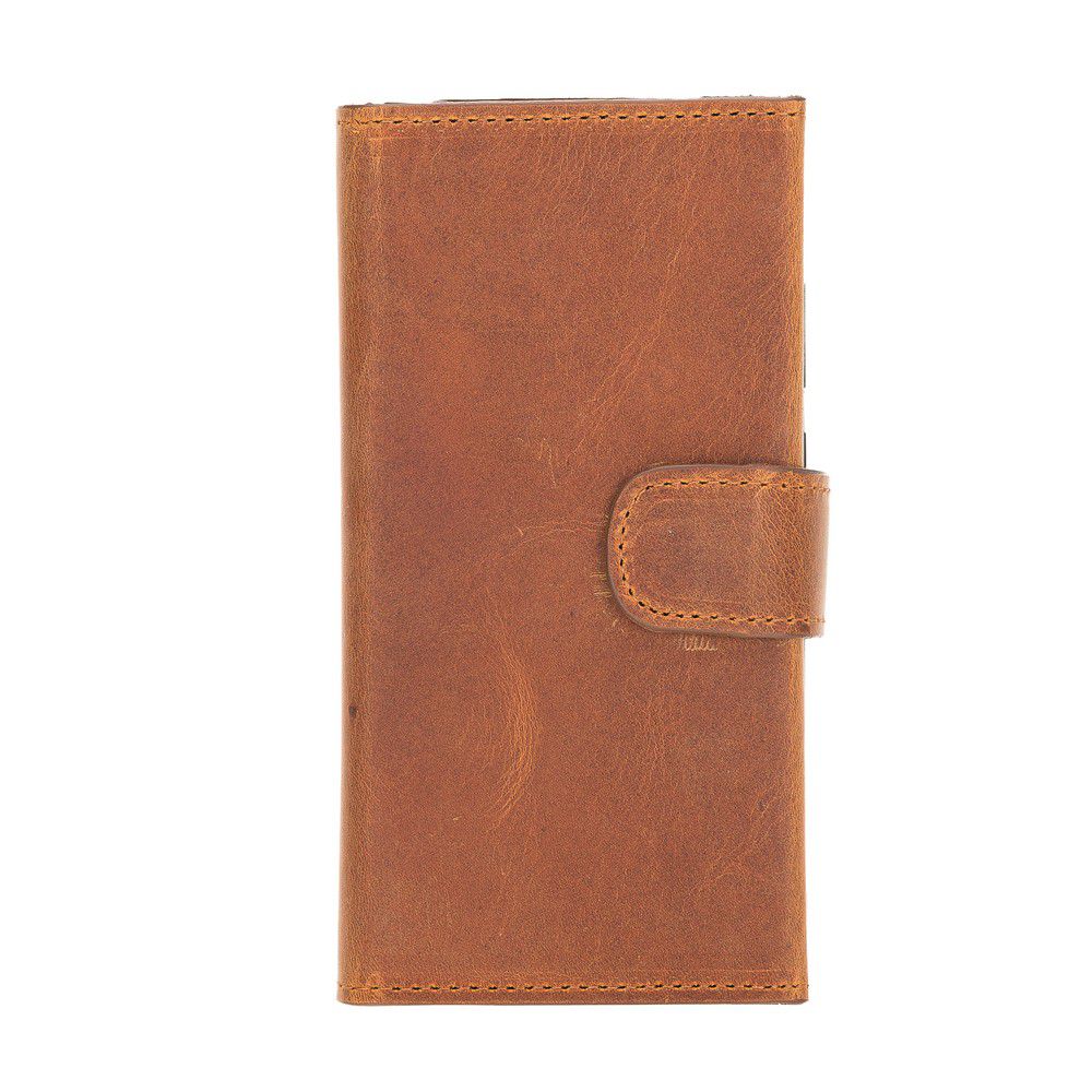 Samsung Galaxy Note 20 uyumlu, Hakiki Deri, El Yapımı, Cüzdanlı Kılıf, G19 Taba