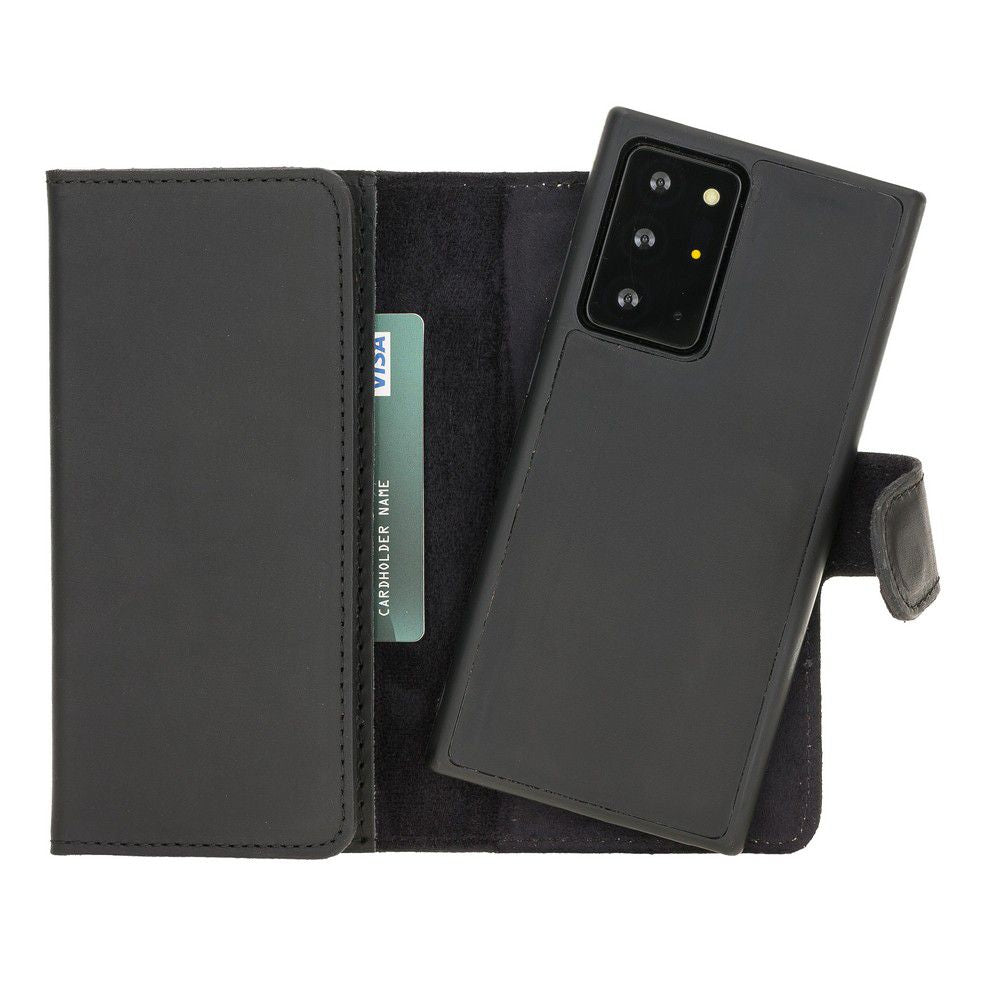 Samsung Galaxy Note 20 Ultra uyumlu, Hakiki Deri, El Yapımı, Cüzdanlı Kılıf, G1